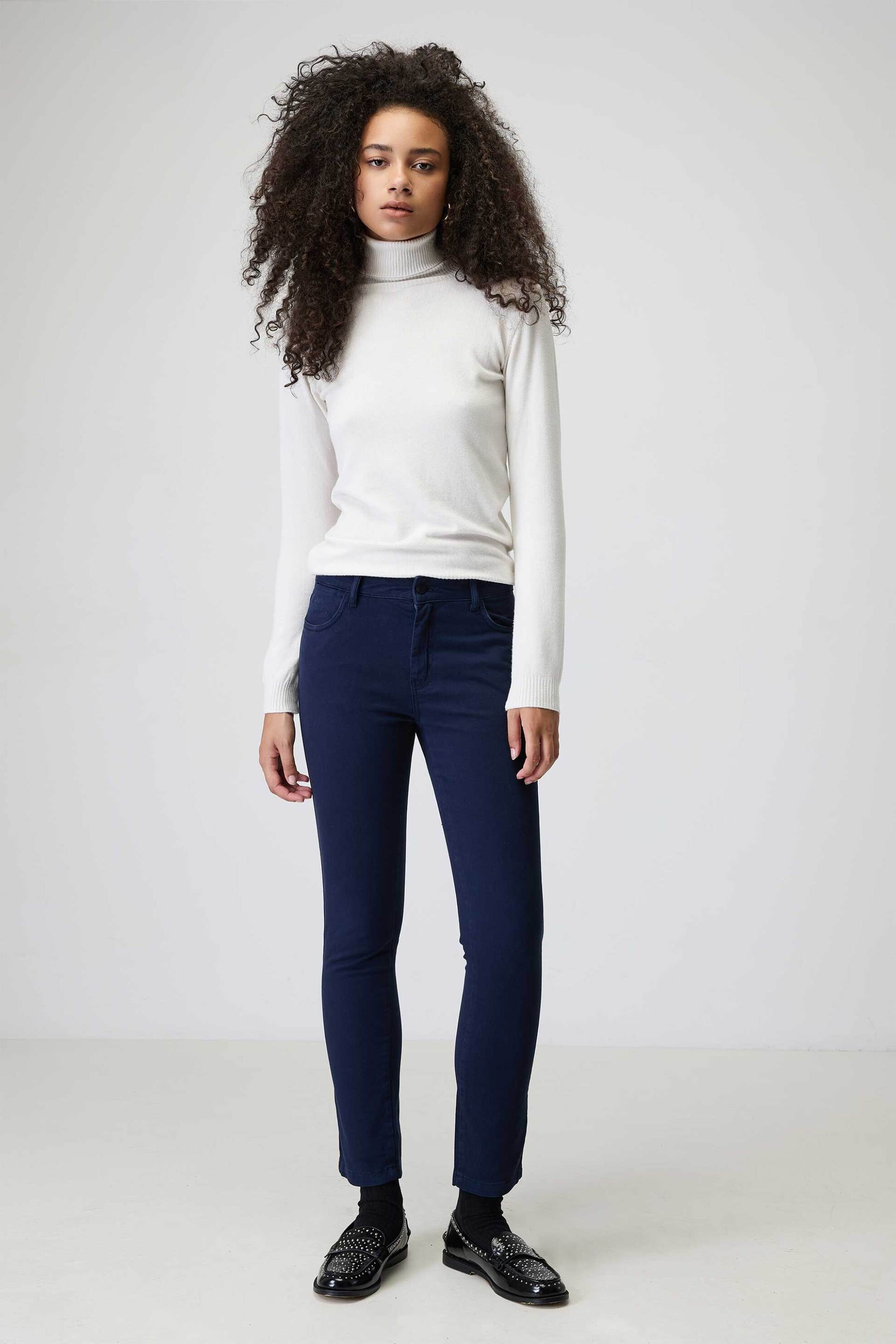 SARAH LAWRENCE JEANS Sarah Lawrence γυναικείο τζιν παντελόνι πεντάτσεπο Skinny Fit - 2-550101 Μπλε Σκούρο 2025