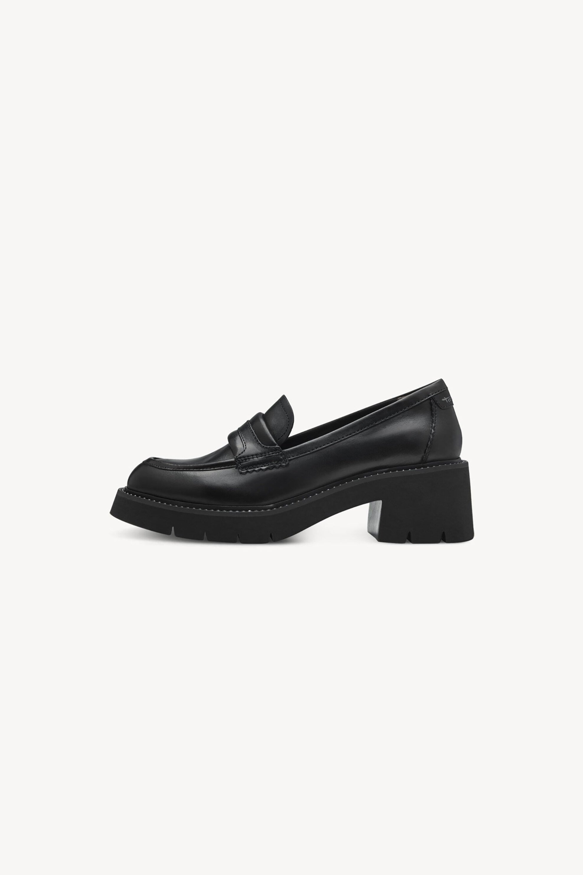  Tamaris γυναικεία δερμάτινα loafers μονόχρωμα - 1-24727-43 Μαύρο 2025