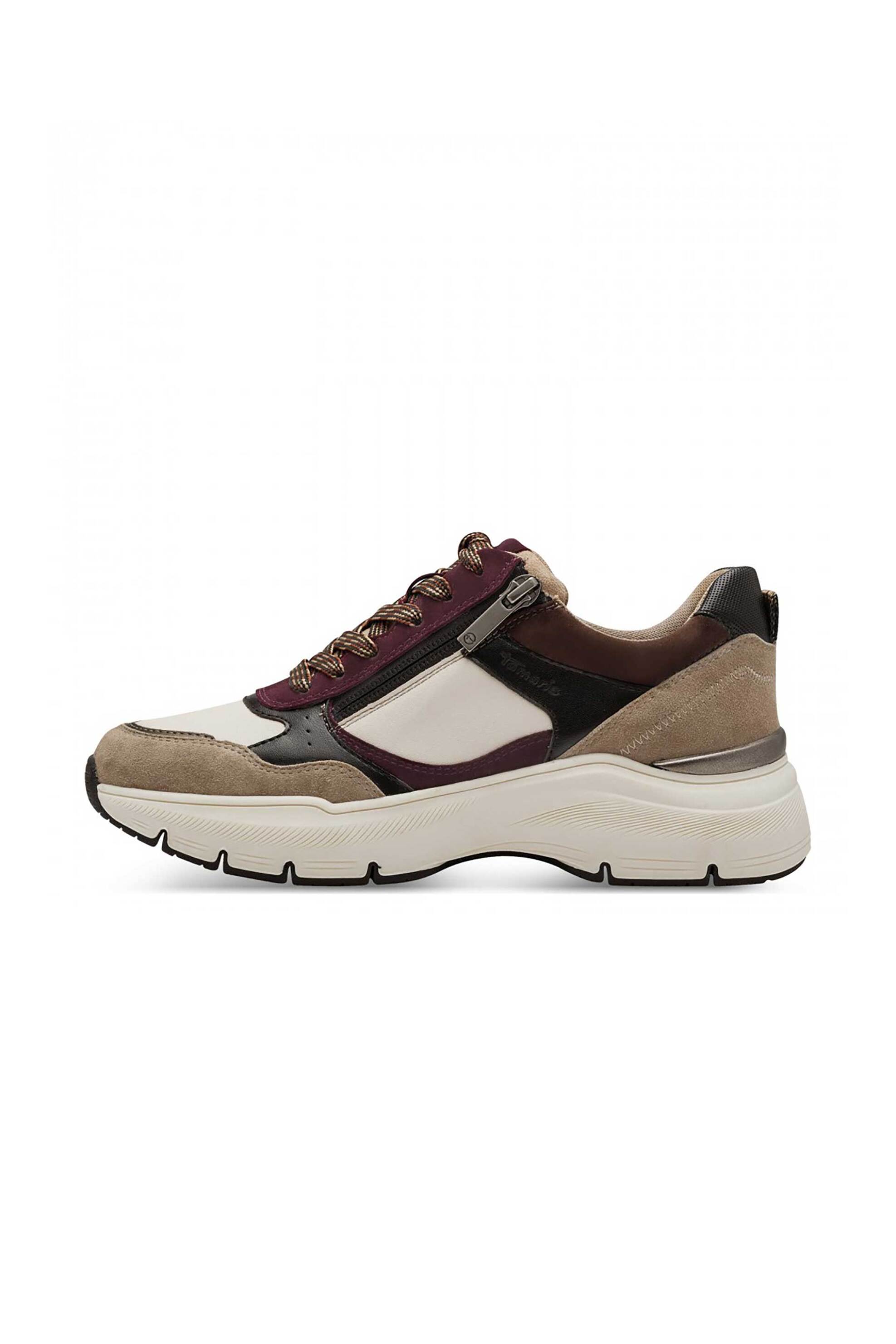  Tamaris γυναικεία sneakers colourblocked - 1-23734-42 Βυσσινί 2025