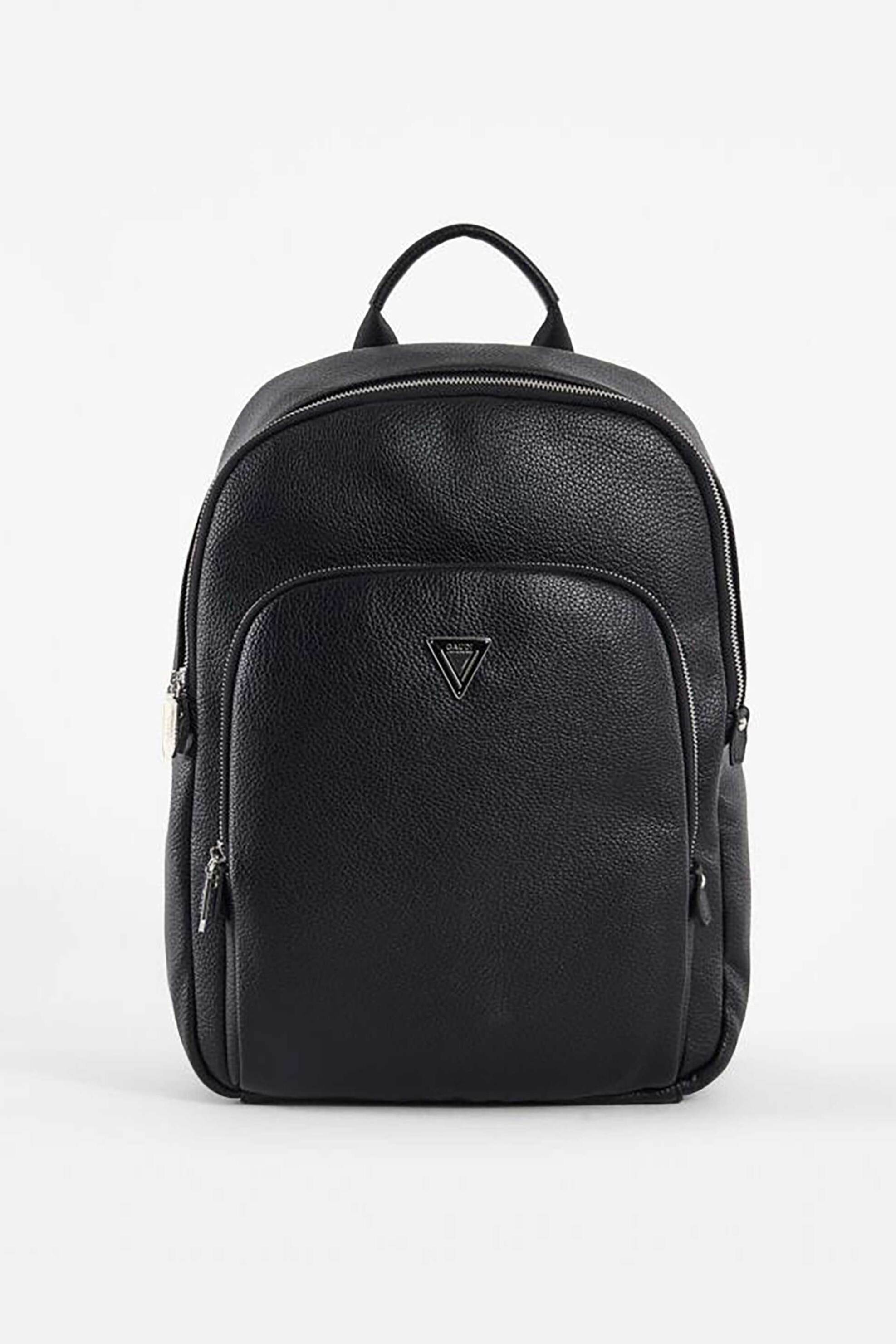 GAUDÍ Gaudi ανδρικό backpack με μεταλλικό λογότυπο - V4AI-11911 Μαύρο