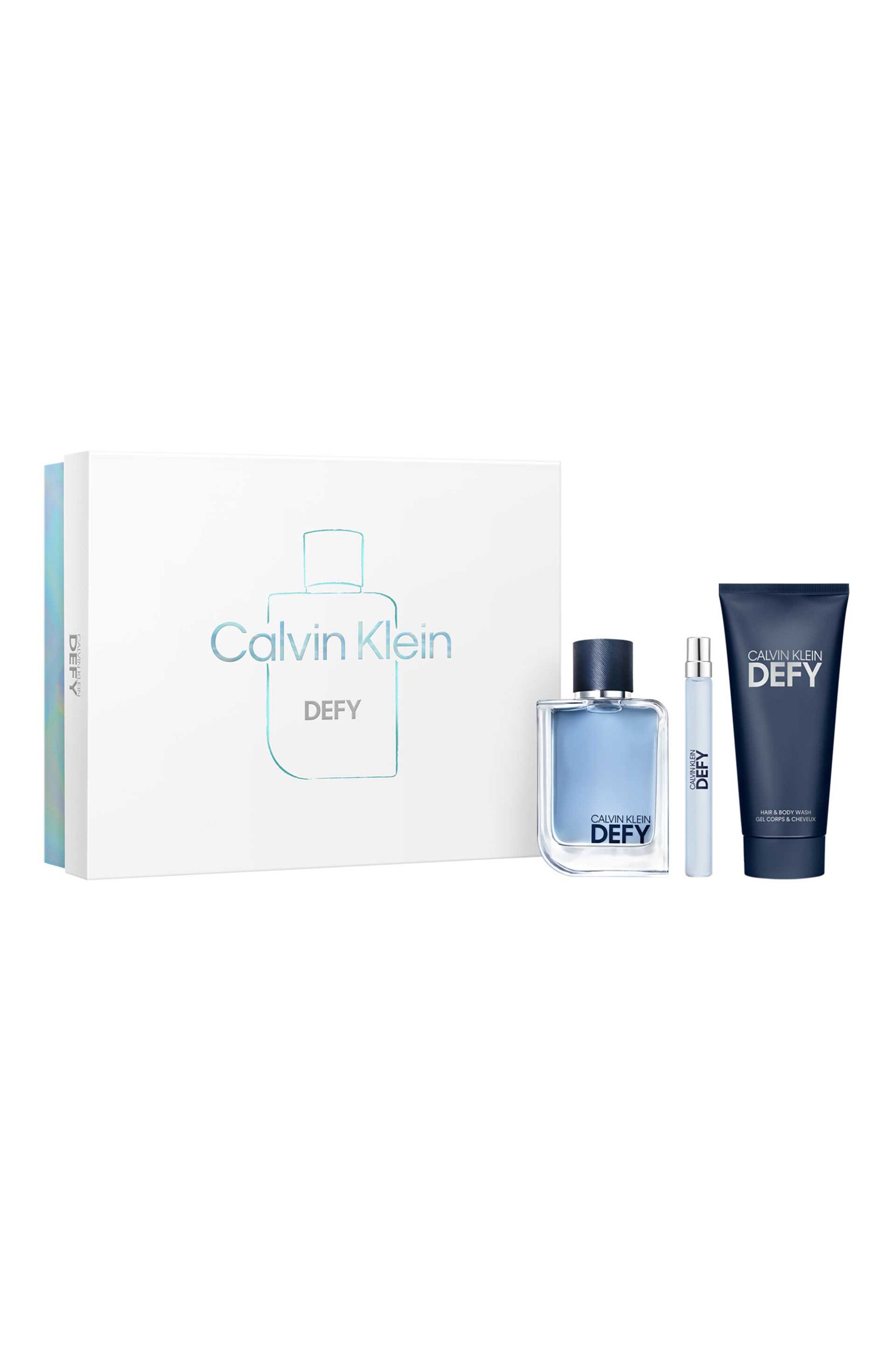 CALVIN KLEIN FRAGRANCES Calvin Klein Defy Eau de Toilette 100 ml + Travel Spray 10 ml + Shower Gel 100 ml - 8571054437