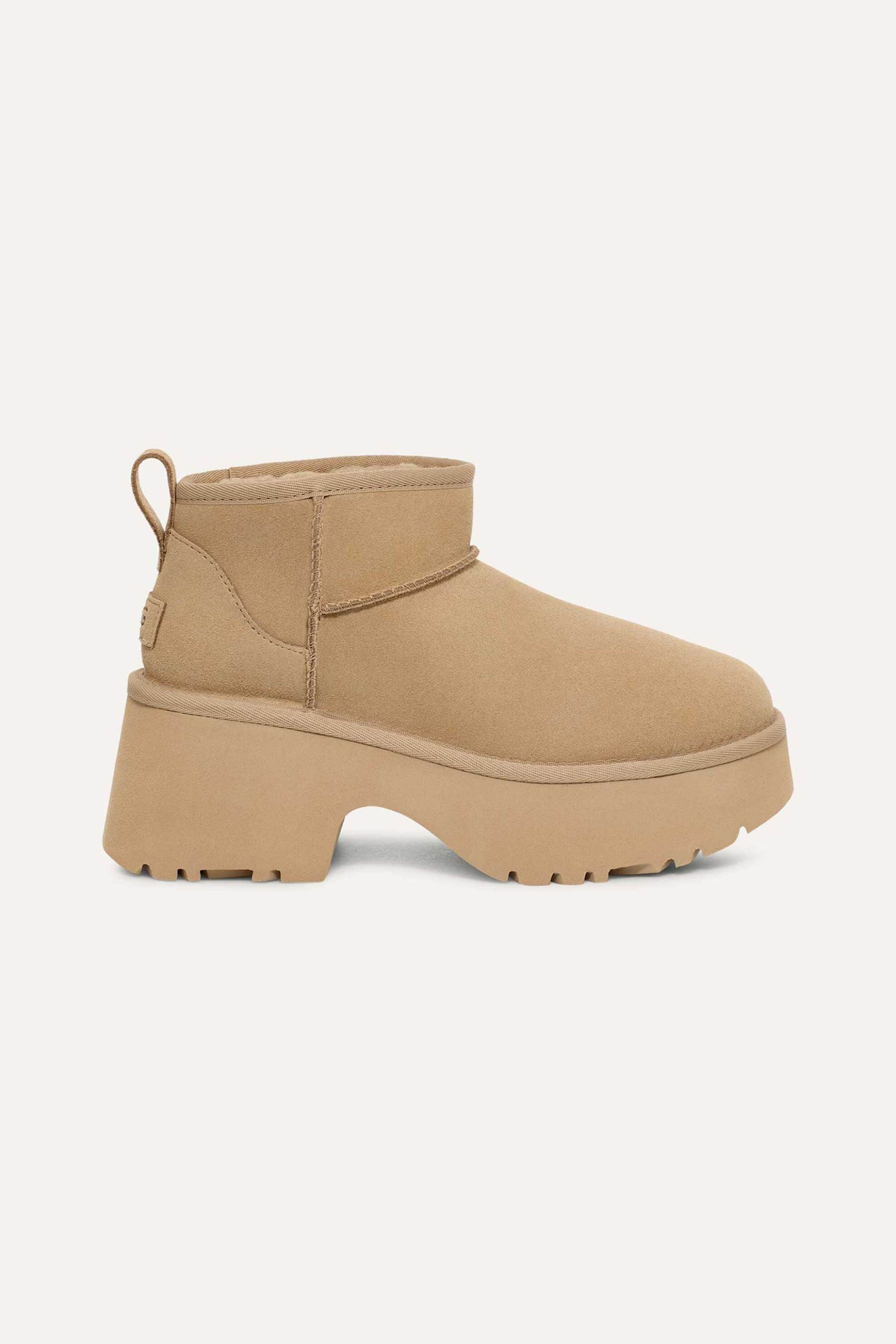  Ugg γυναικεία suede μποτάκια με τακούνι 