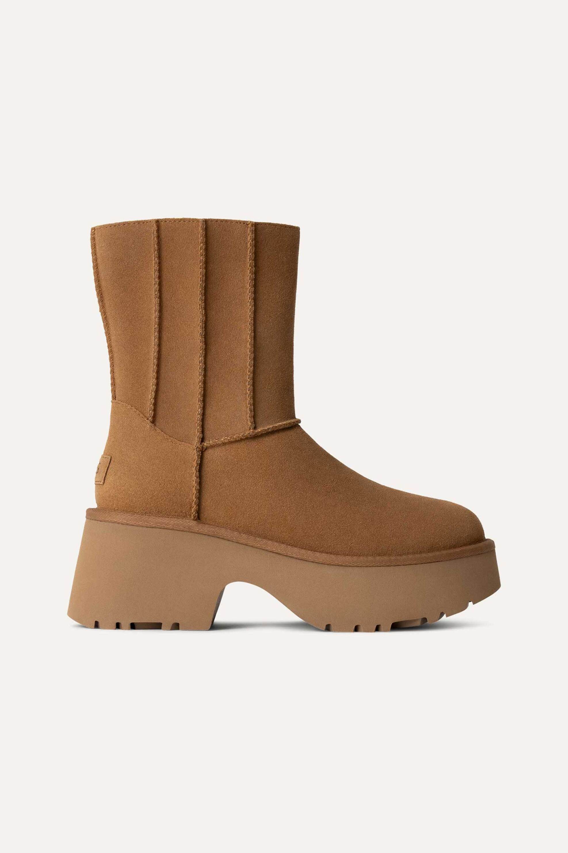  Ugg γυναικείες suede μπότες με τακούνι 