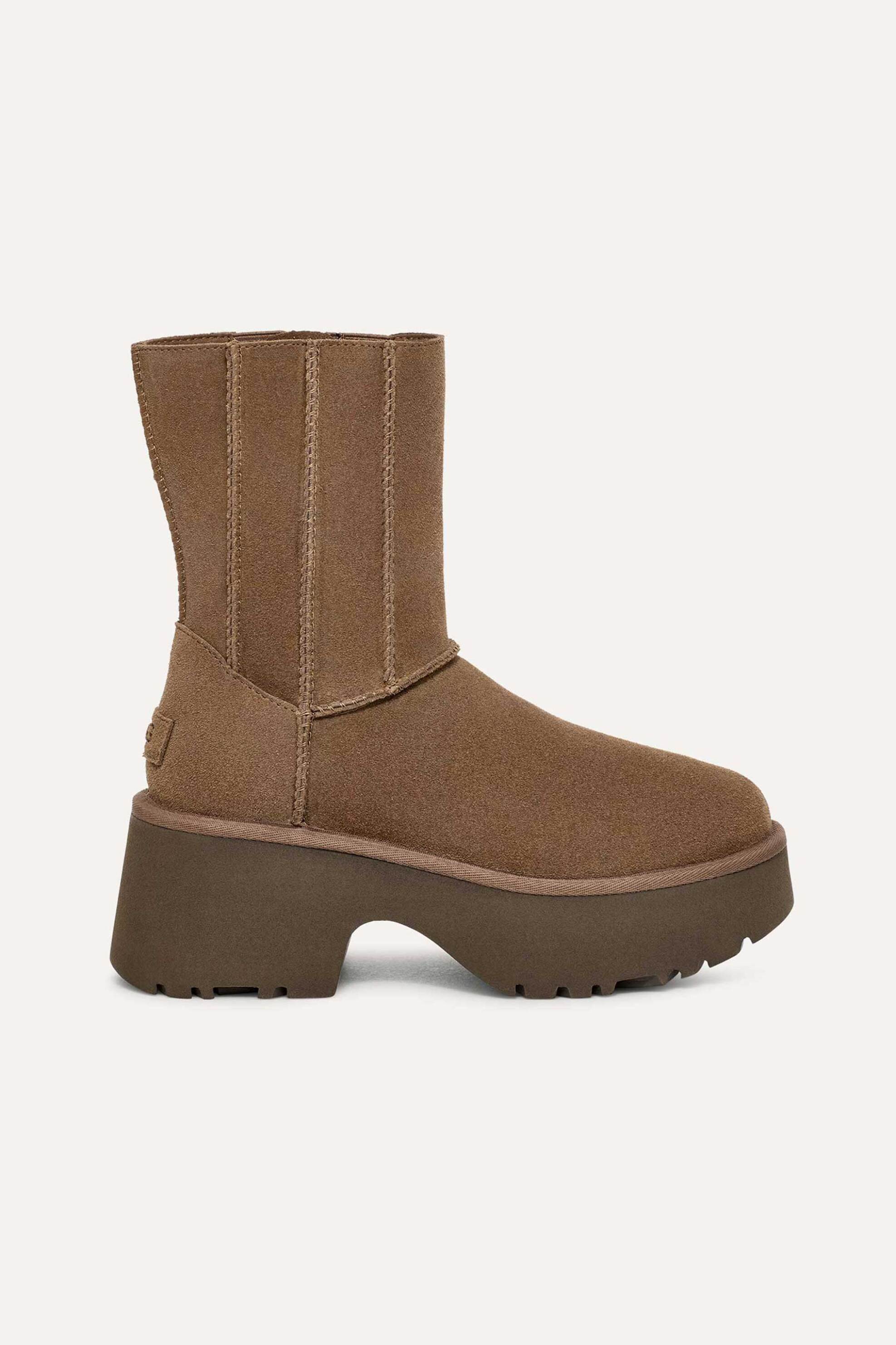  Ugg γυναικείες suede μπότες με τακούνι 