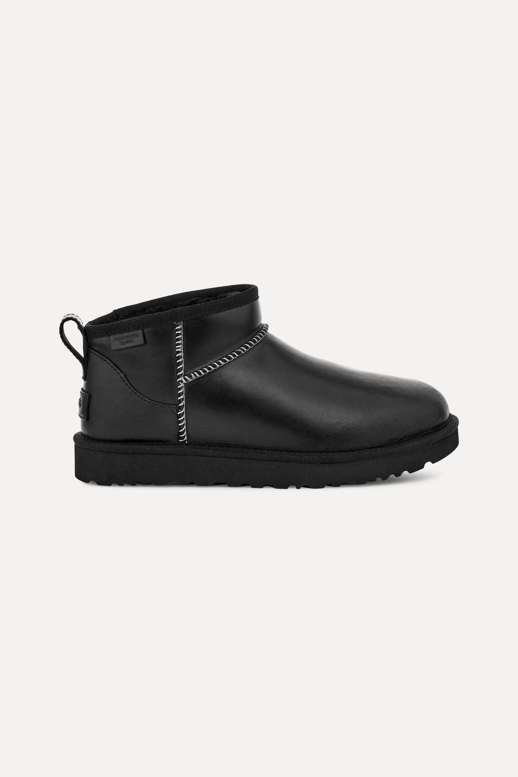  Ugg γυναικεία μποτάκια ''Classic Ultra Mini LTHR Regen'' - 1163490 Μαύρο 2025