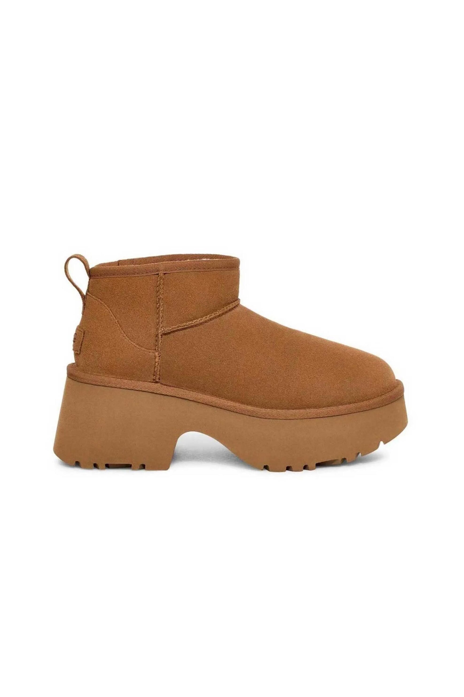  Ugg γυναικεία suede μποτάκια με τακούνι 