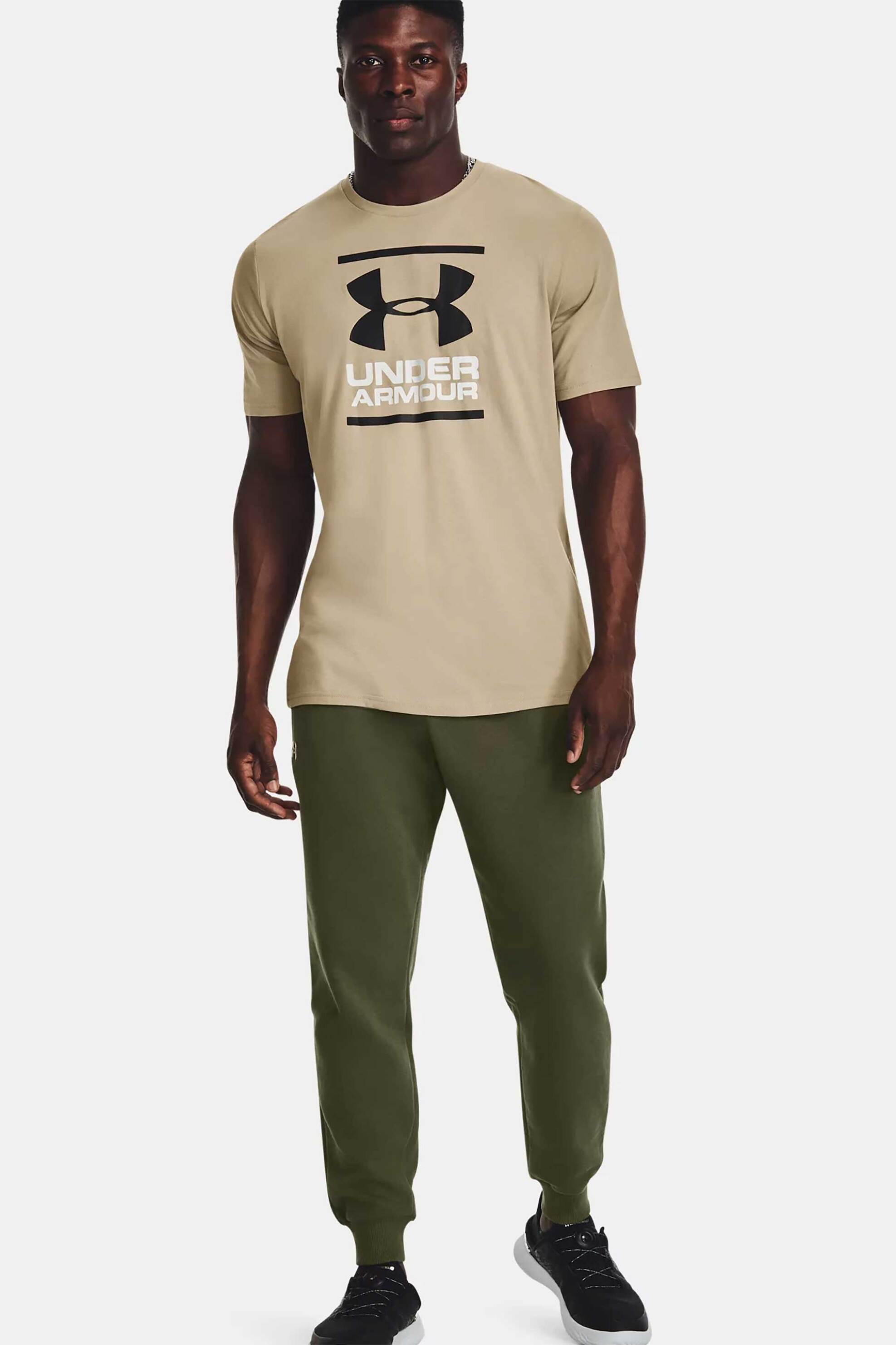 UNDER ARMOUR Under Armour ανδρικό παντελόνι φόρμας Loose Fit "Rival Fleece" - 1379774 Λαδί