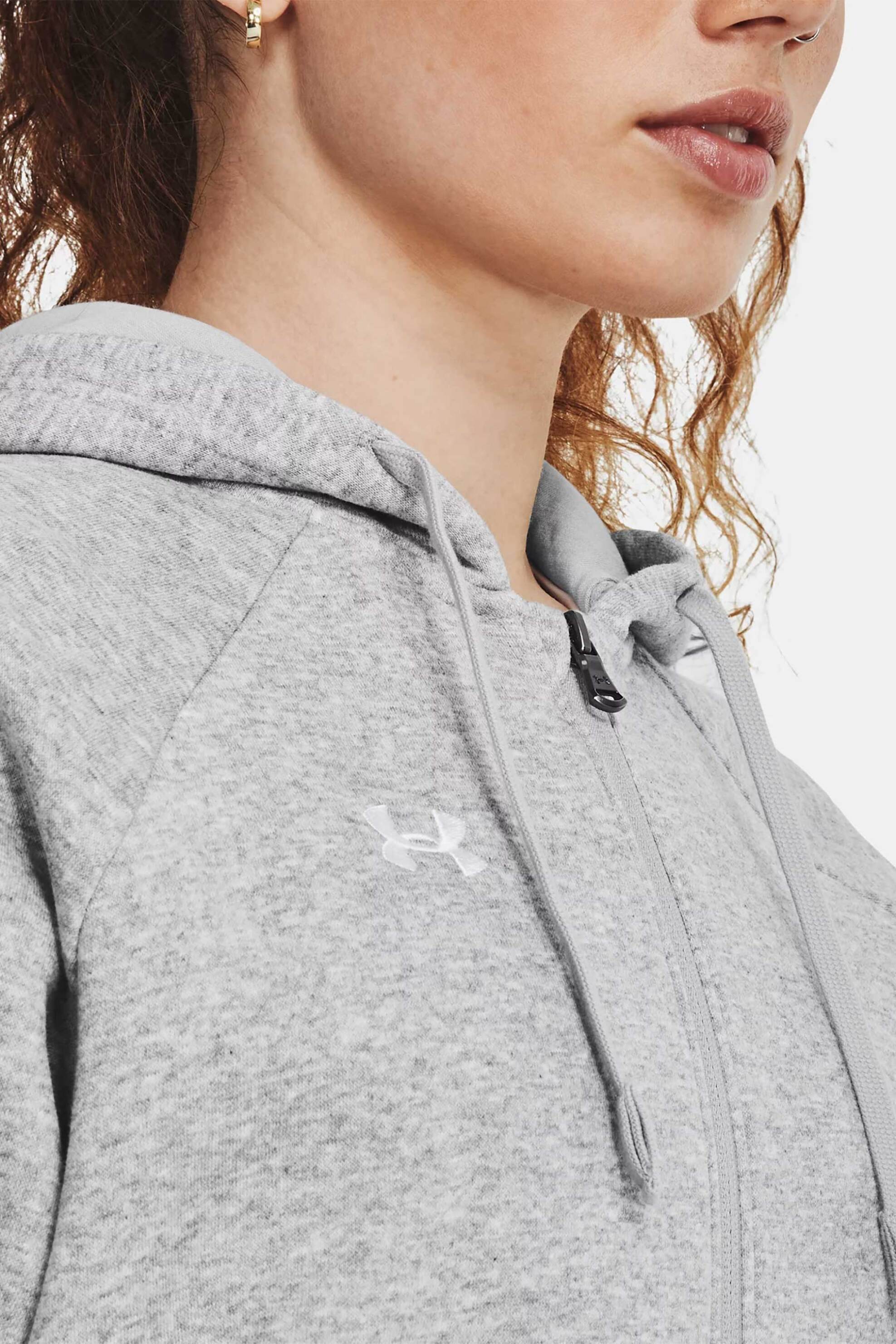 Under Armour γυναικεία ζακέτα φούτερ με κουκούλα και logo Loose Fit - 1379497 Γκρι φωτογραφία