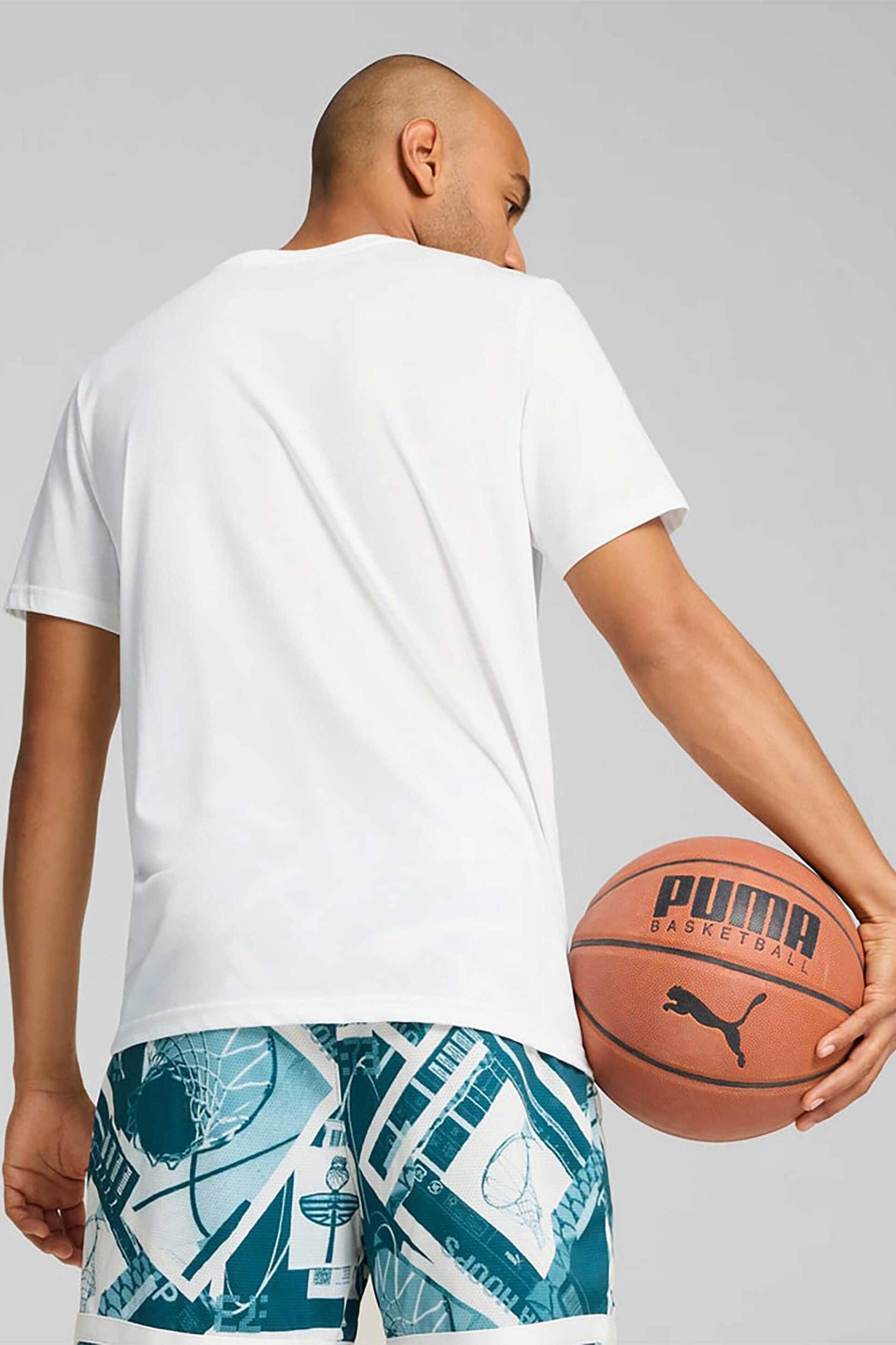 Puma ανδρικό T-shirt με graphic print Classic Cut "Winning Shot" - 682311 Λευκό φωτογραφία