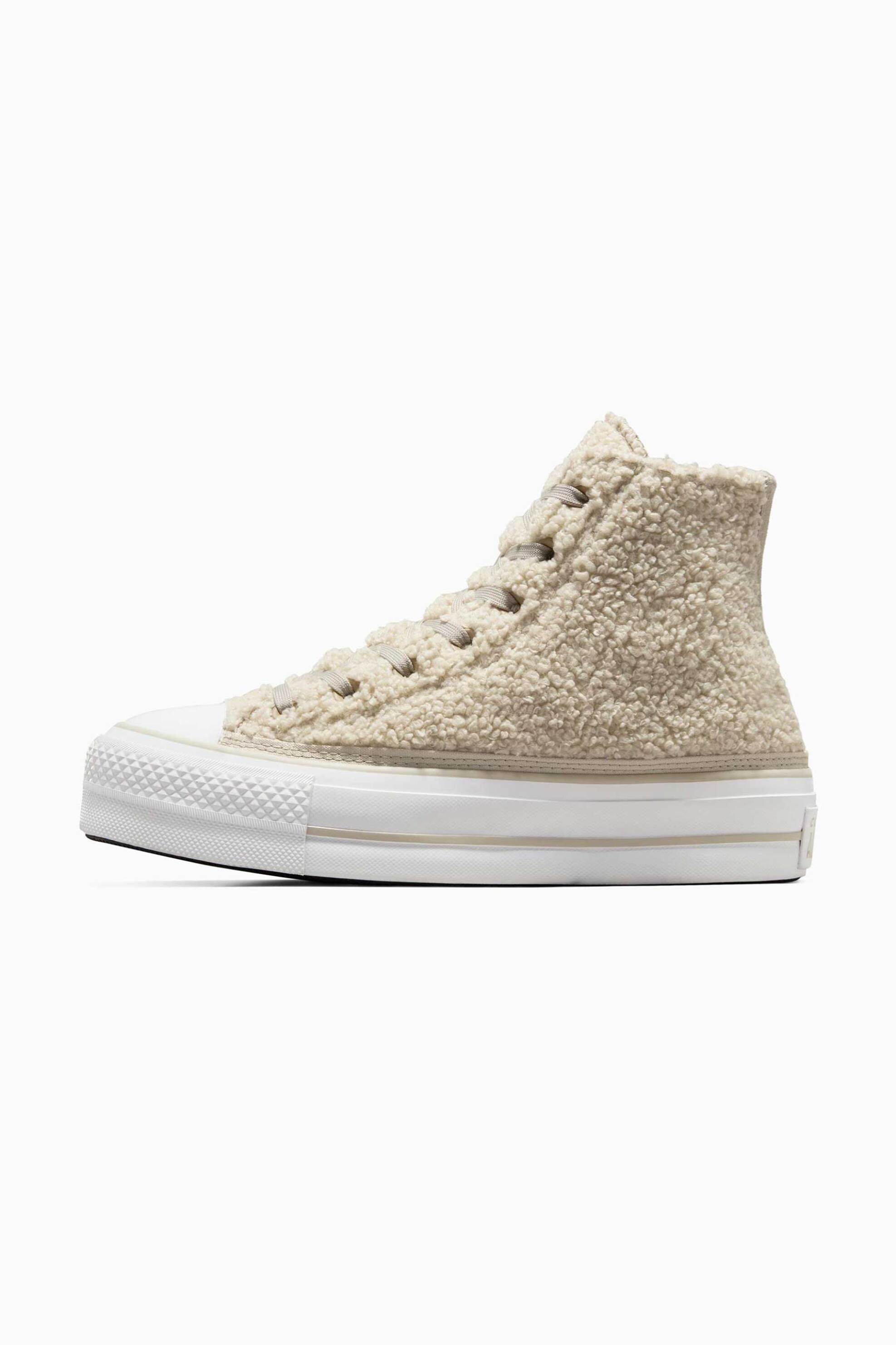  Converse γυναικεία sneakers sherpa - A05509C Κρέμ 2025