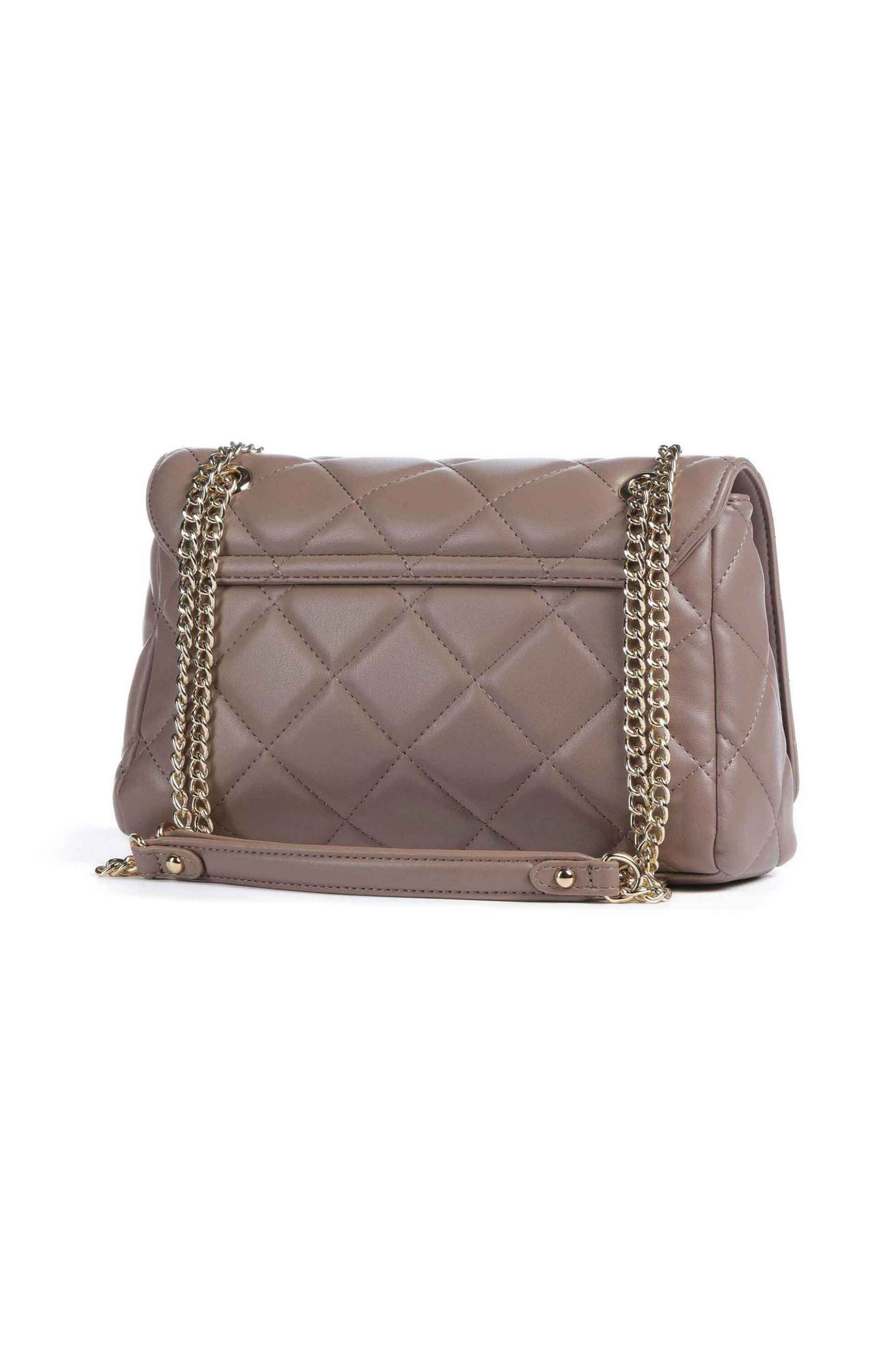 Valentino γυναικεία τσάντα crossbody μονόχρωμη με καπιτονέ σχέδιο "Ocarina" - 85KVBS3KK02R/OC Καφέ Ανοιχτό φωτογραφία