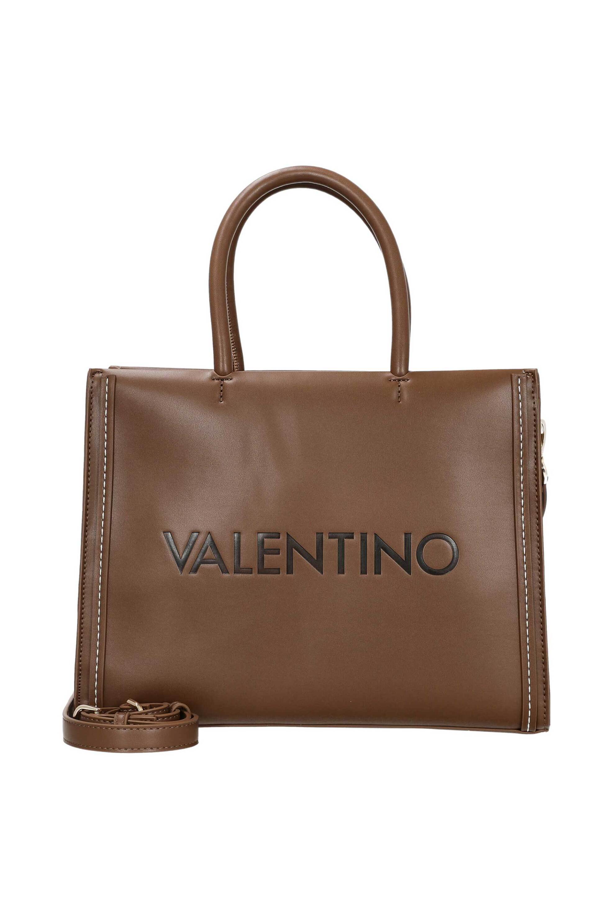  Valentino γυναικεία τσάντα tote μονόχρωμη με ανάγλυφο λογότυπο - 85KVBS8AJ04/TON Καφέ 2025