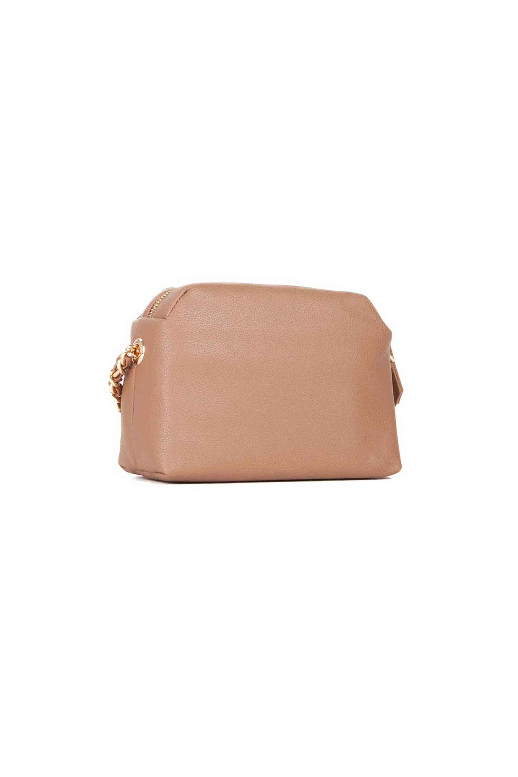 Valentino γυναικείο mini bag με μεταλλικό λογότυπο - 85KVBS89O15/ARC Μπεζ φωτογραφία