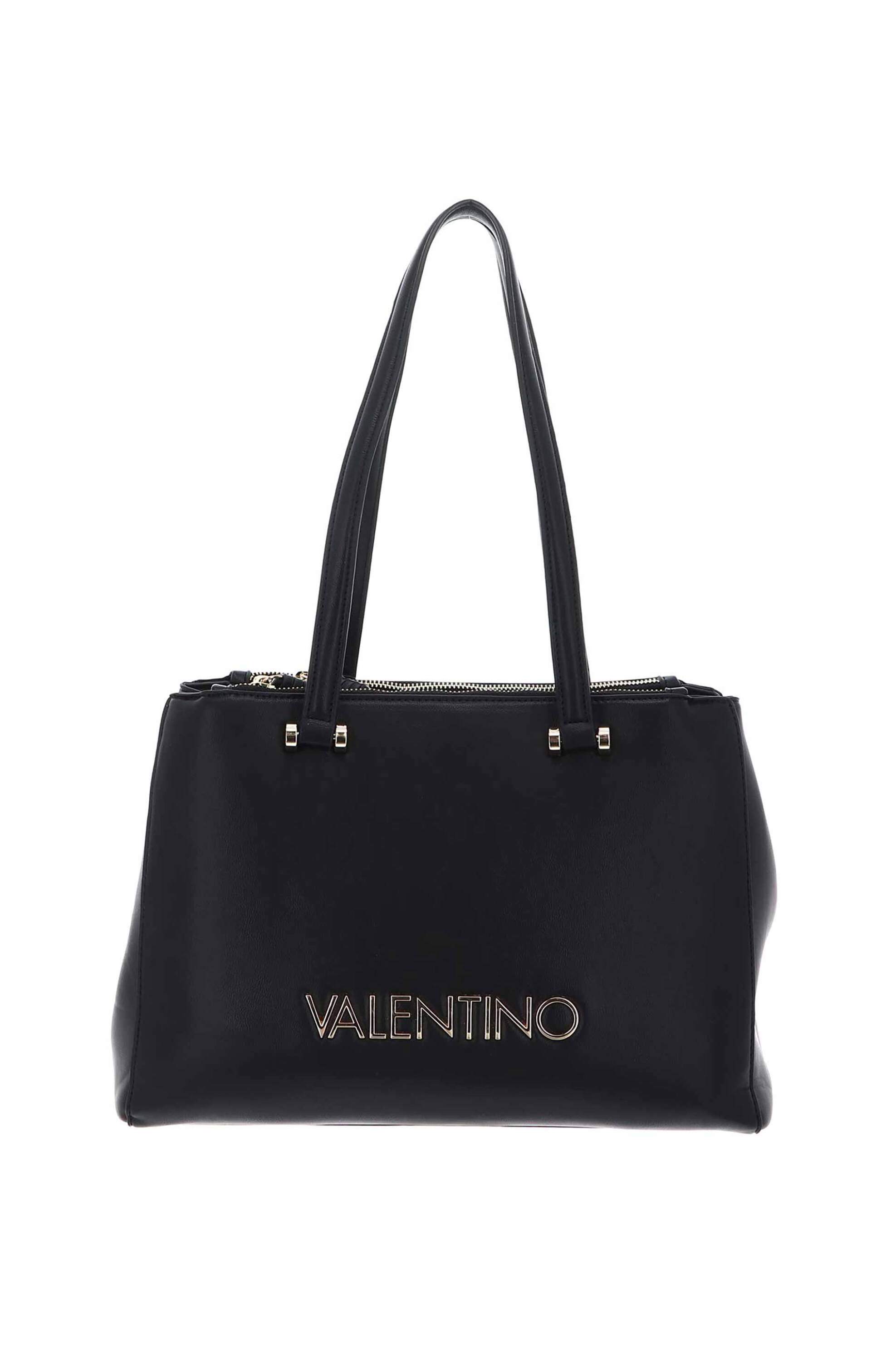  Valentino γυναικεία τσάντα ώμου με μεταλλικό logo 