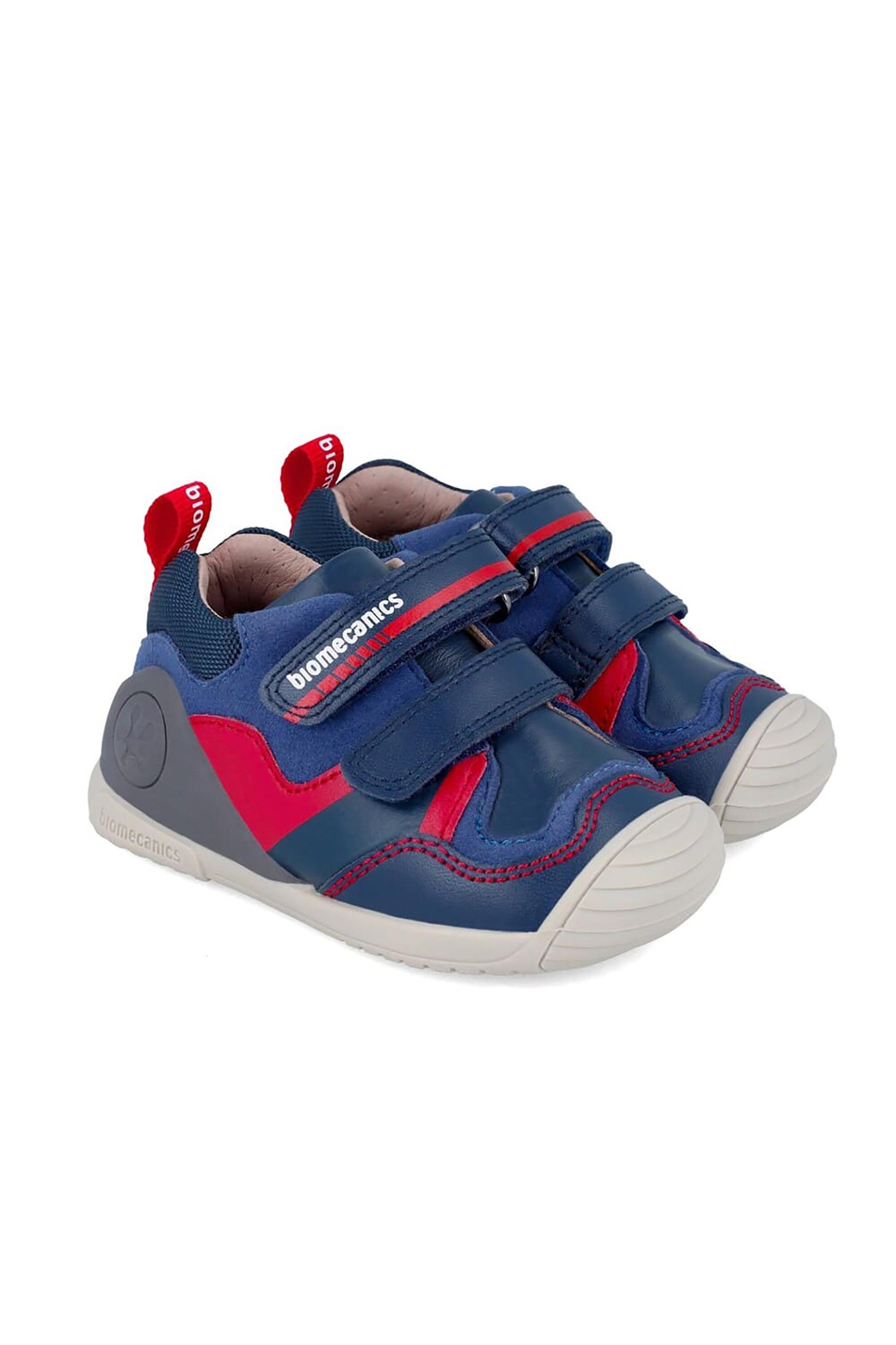 Biomecanics βρεφικά μποτάκια sneakers με διπλό velcro και λογότυπο (19-24) - 241122 Μπλε φωτογραφία