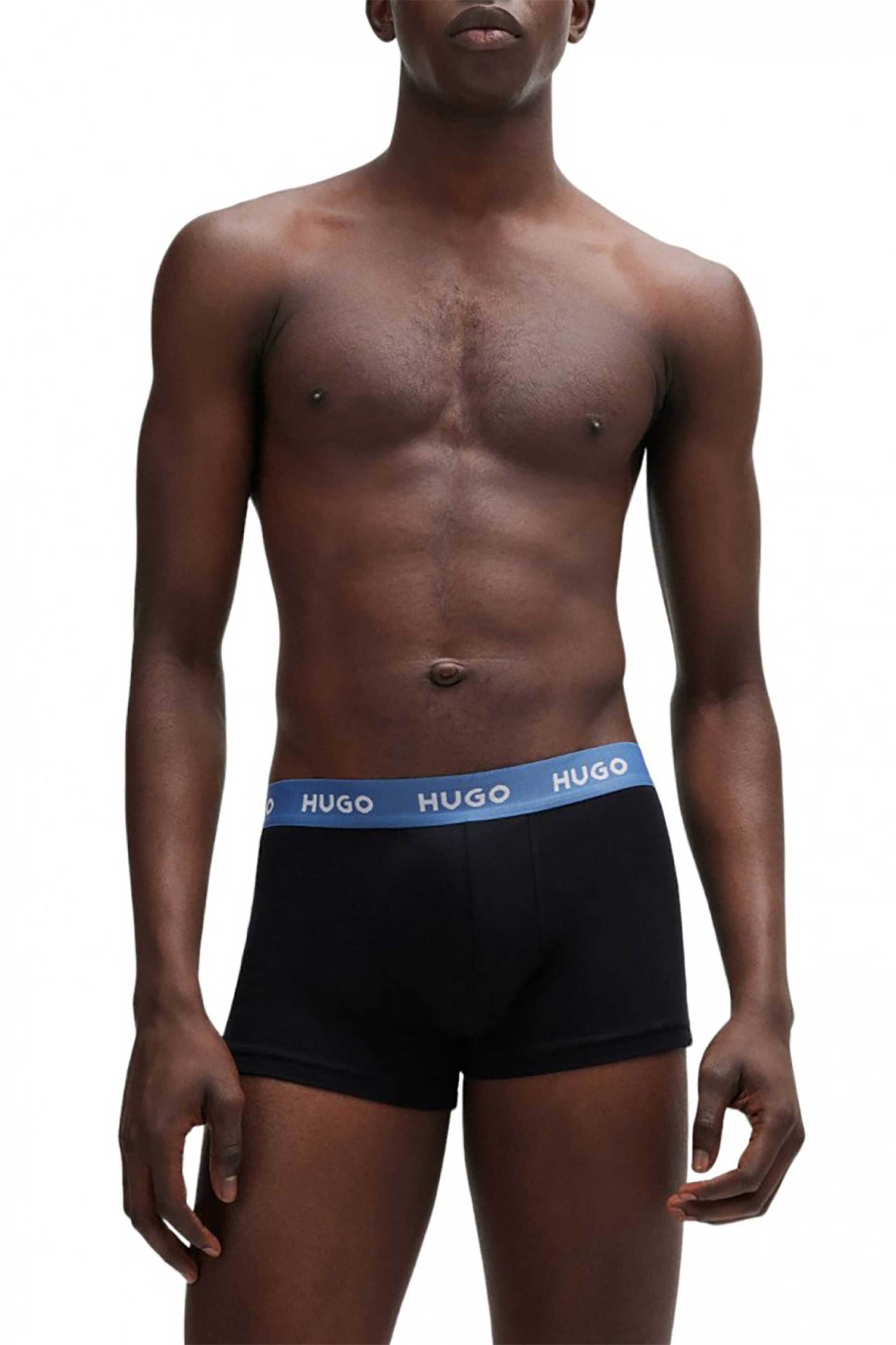 Hugo Boss σετ ανδρικά εσώρουχα boxer με logo tape στο λάστιχο (3 τεμάχια) - 50517878 Μαύρο φωτογραφία