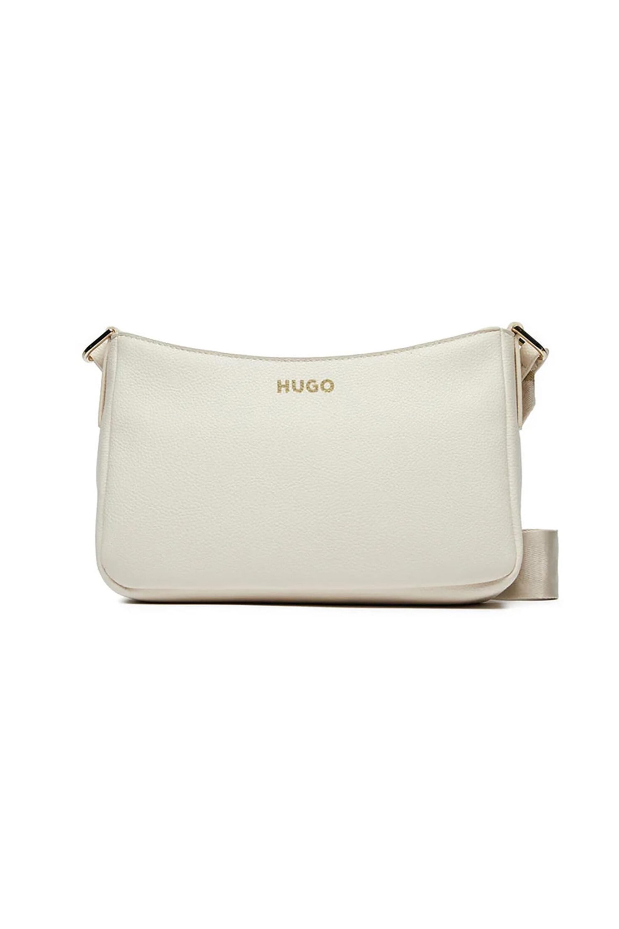  Hugo Boss γυναικεία τσάντα crossbody με contrast λογότυπο - 50490165 Μπεζ 2025