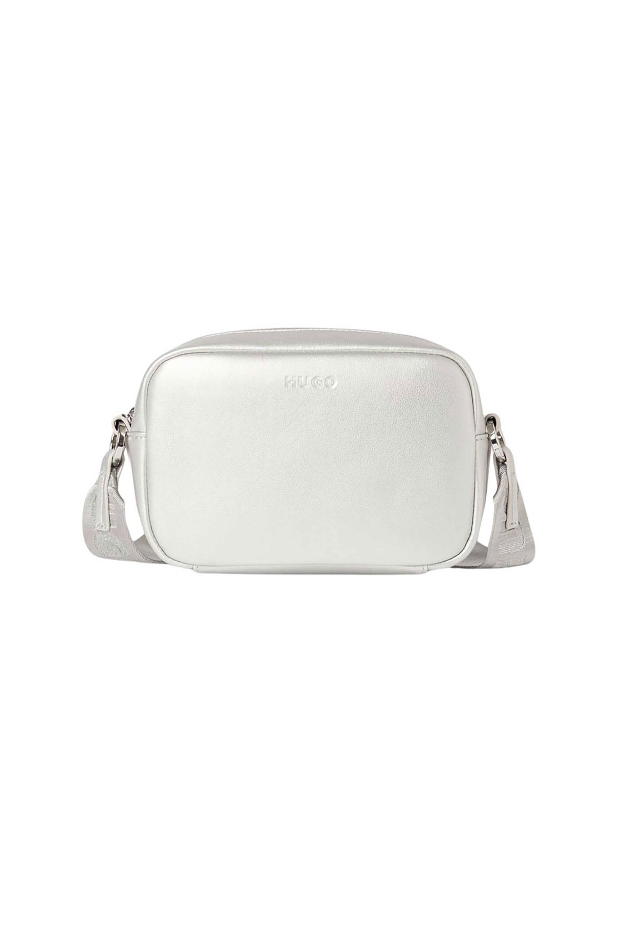  Hugo Boss γυναικεία τσάντα crossbody μονόχρωμη - 50537677 Ασημί 2025