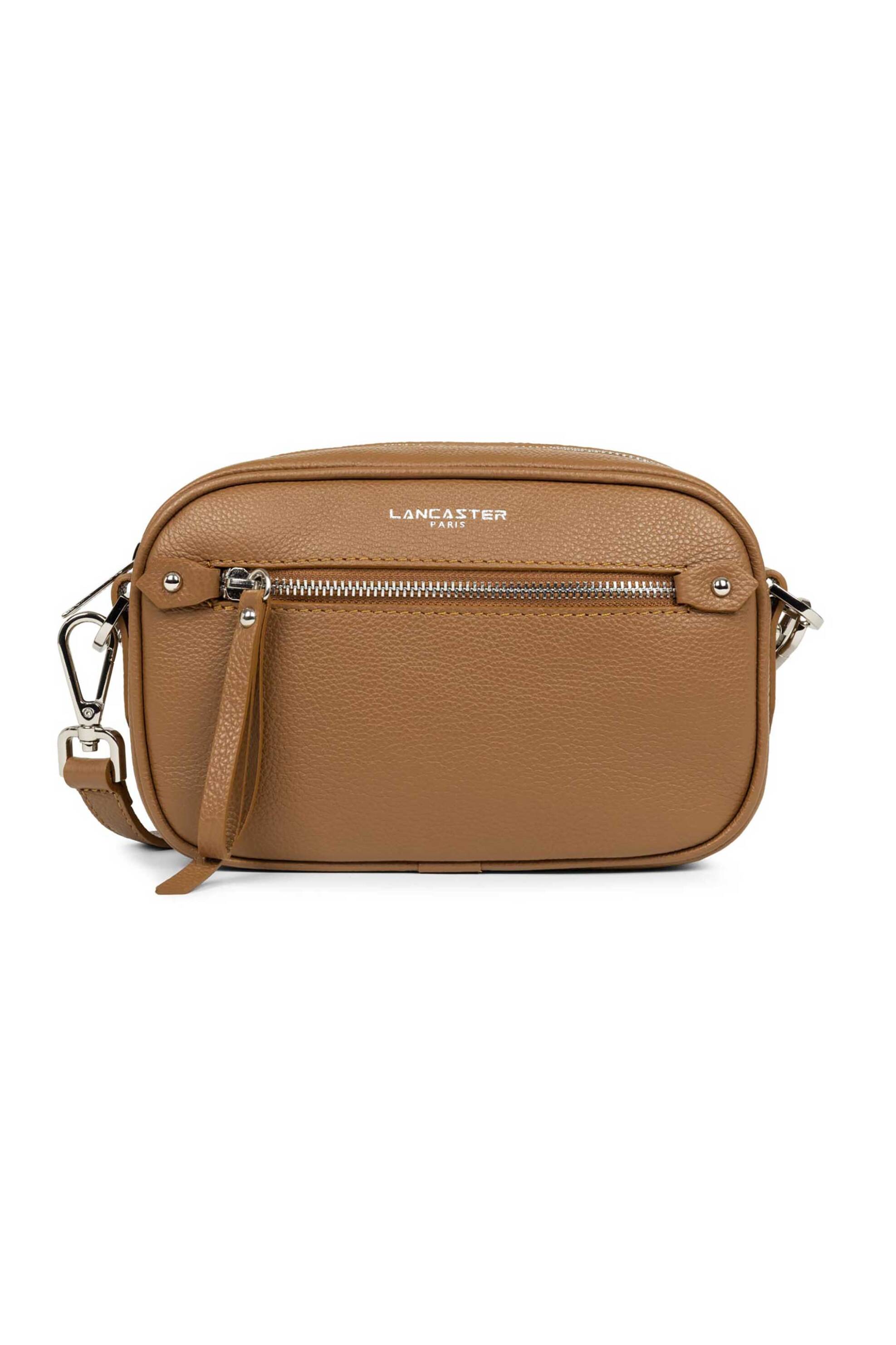  Lancaster γυναικεία δερμάτινη τσάντα crossbody με λογότυπο 