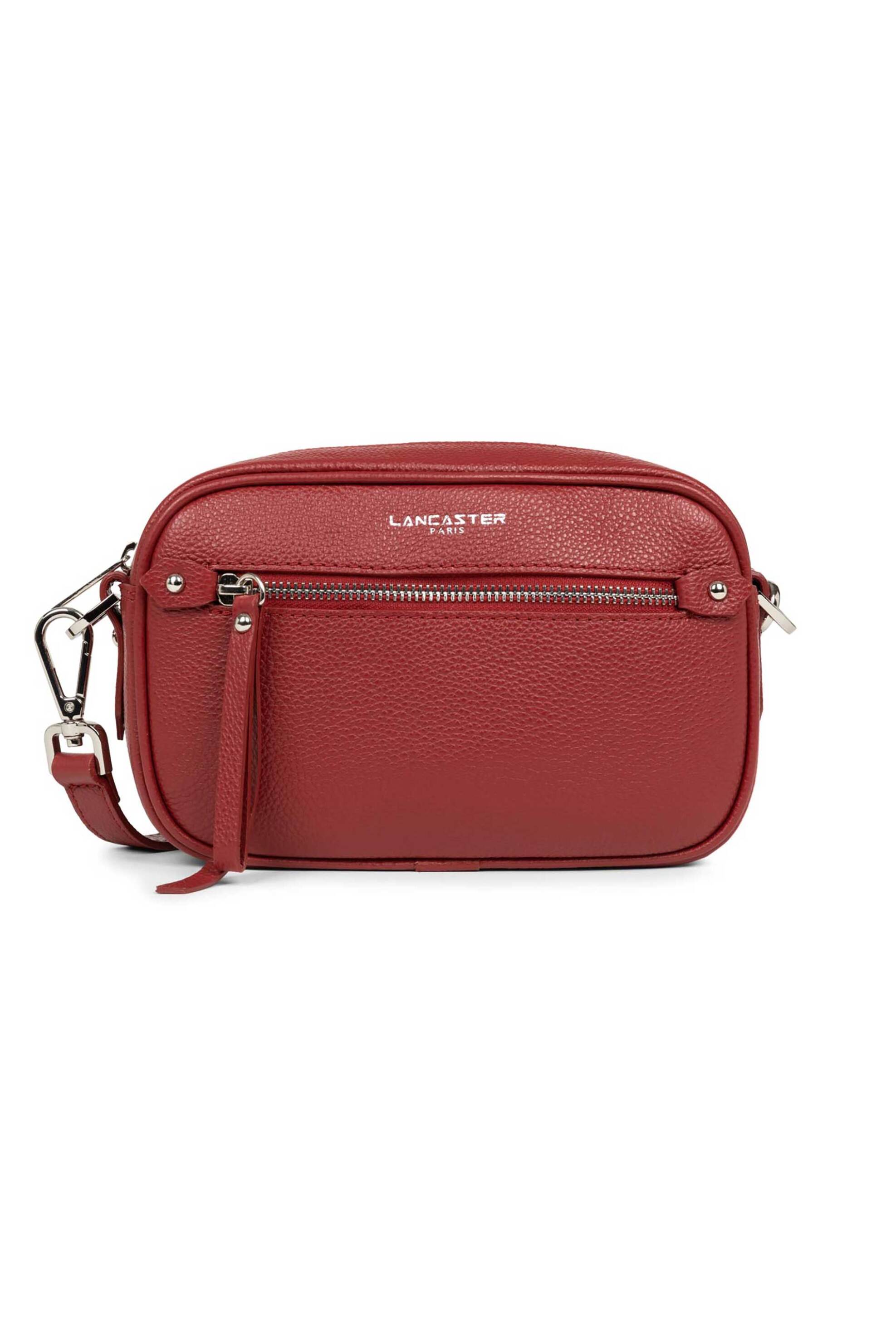  Lancaster γυναικεία δερμάτινη τσάντα crossbody με λογότυπο 