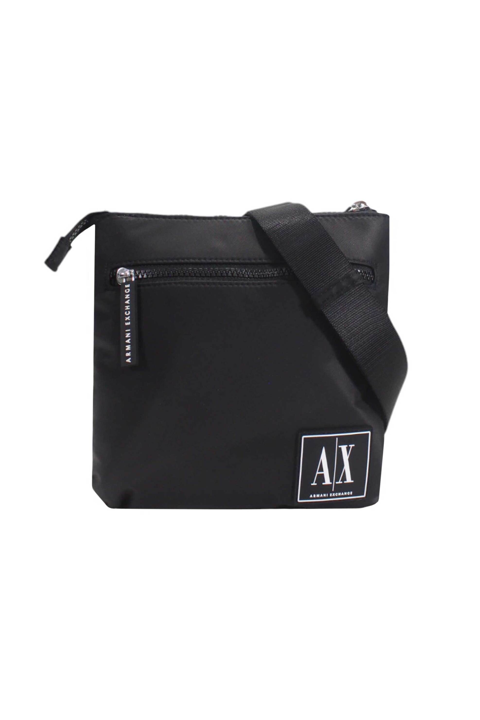 Armani Exchange ανδρικό τσαντάκι crossbody με logo patch - XM000105AF10336 Μαύρο φωτογραφία