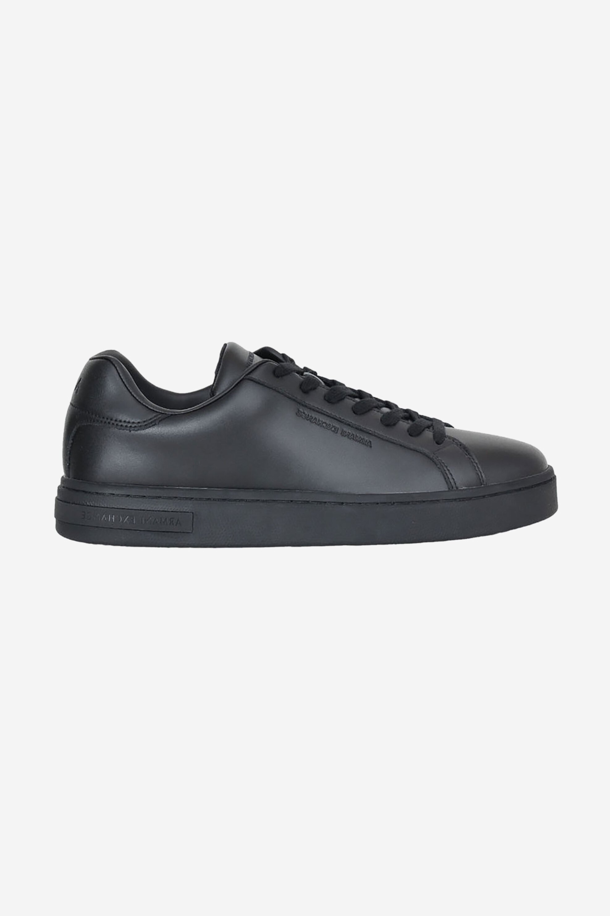 ARMANI EXCHANGE Armani Exchange ανδρικά δερμάτινα sneakers μονόχρωμα - XM000141AF11912 Μαύρο