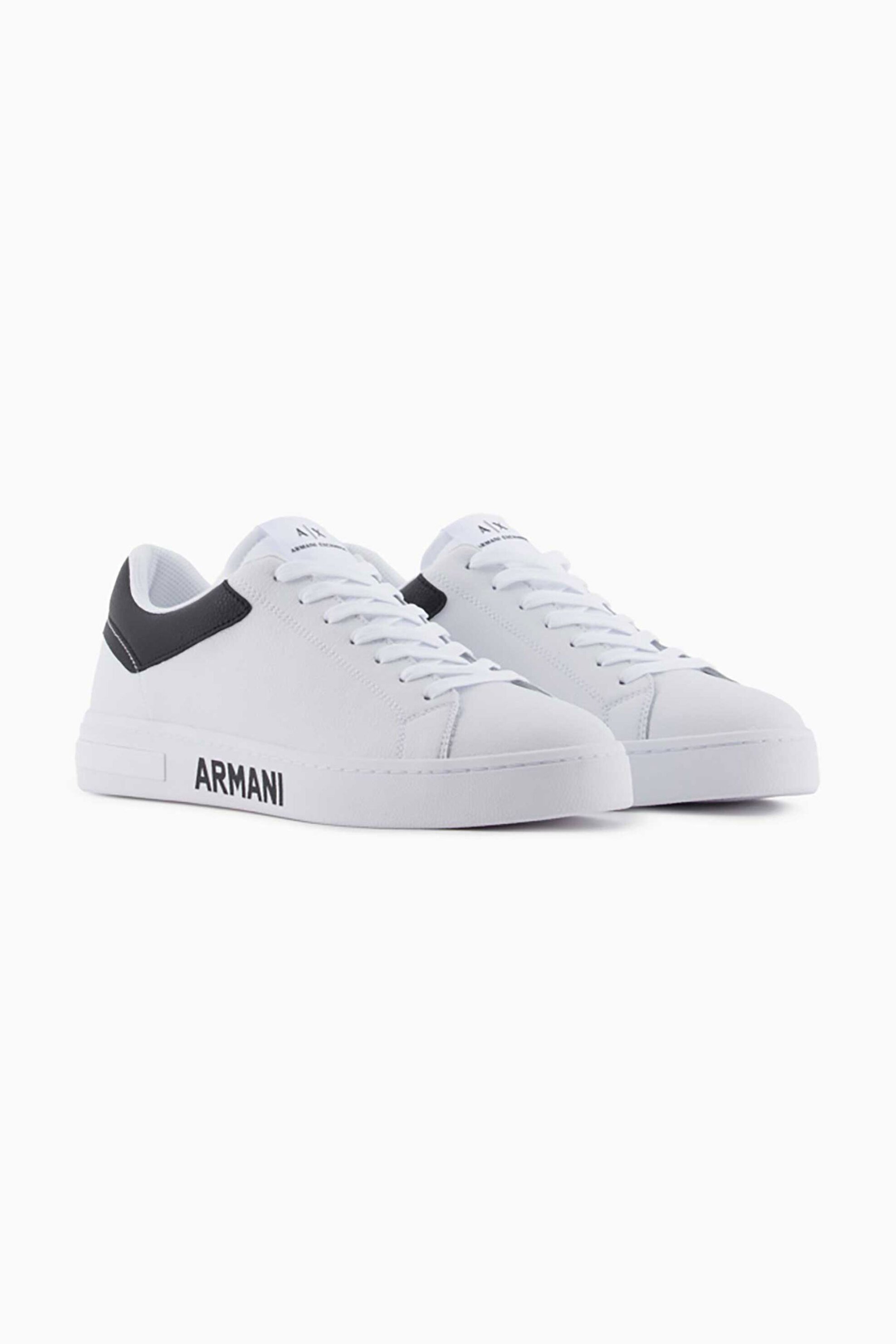 Armani Exchange ανδρικά sneakers με contrast λεπτομέρεια και λογότυπο - XUX216XV854 Λευκό φωτογραφία