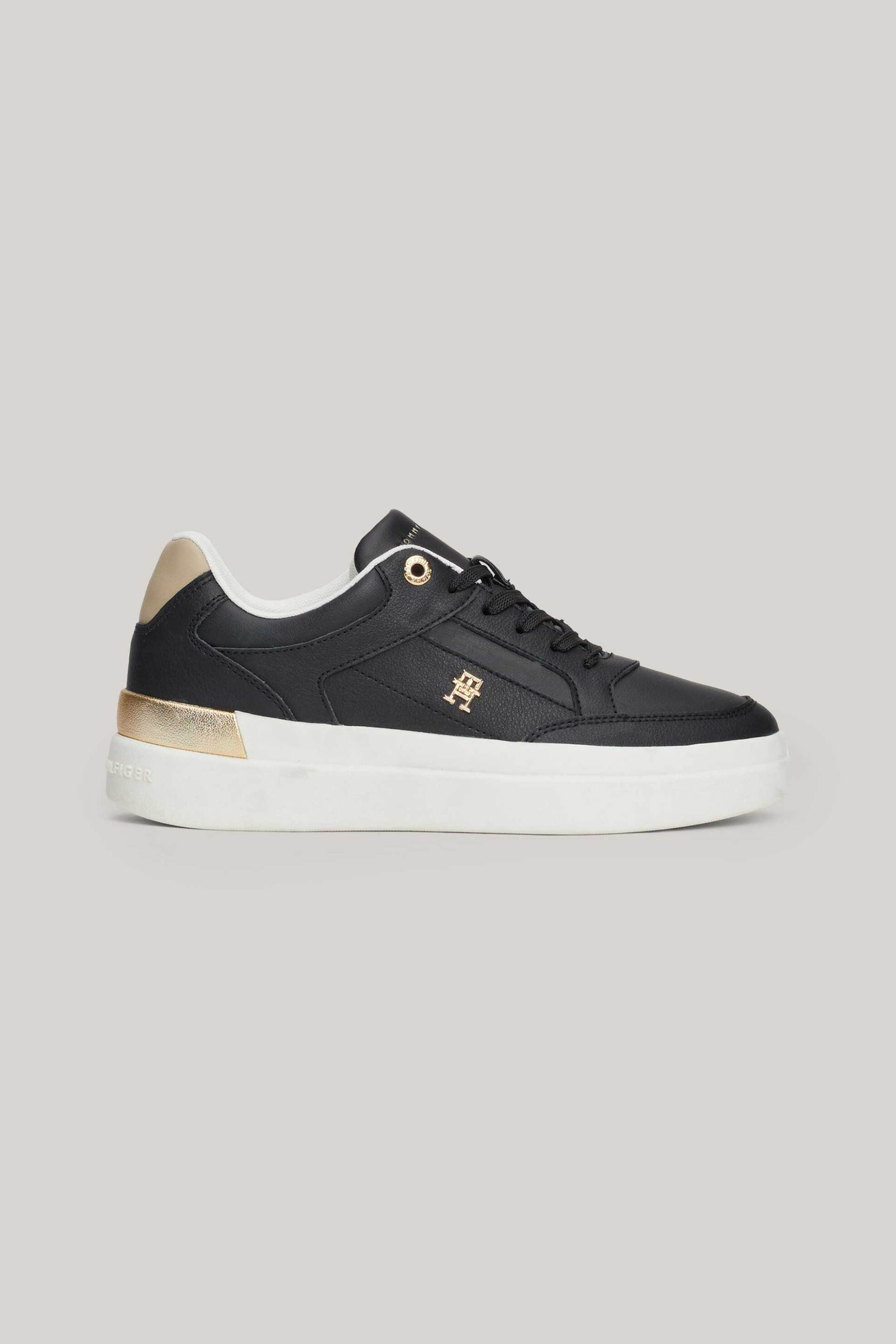  Tommy Hilfiger γυναικεία sneakers με monogram - FW0FW08126 Μαύρο 2025