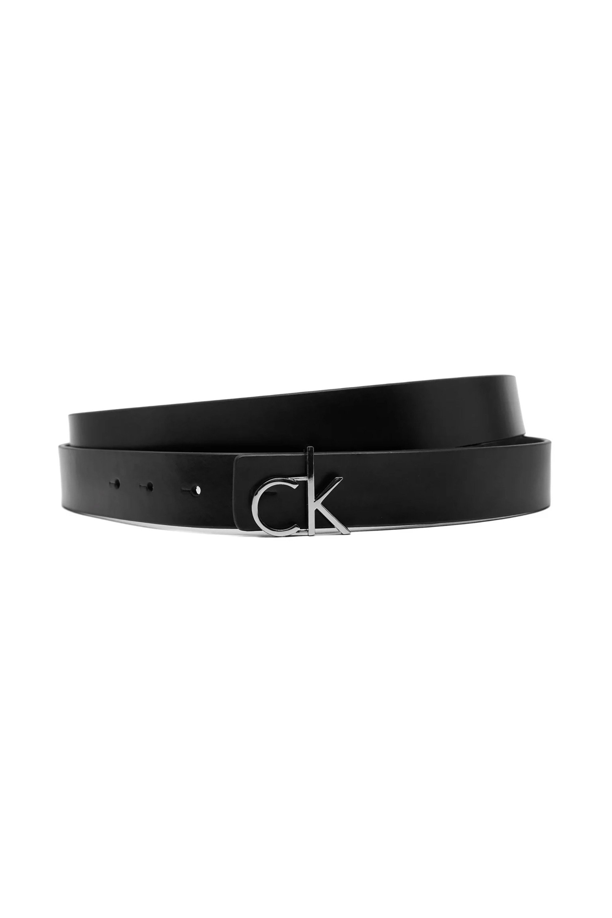  Calvin Klein Jeans γυναικεία δερμάτινη ζώνη διπλής όψης με μεταλλικό monogram - K60K612934 Μαύρο 2025