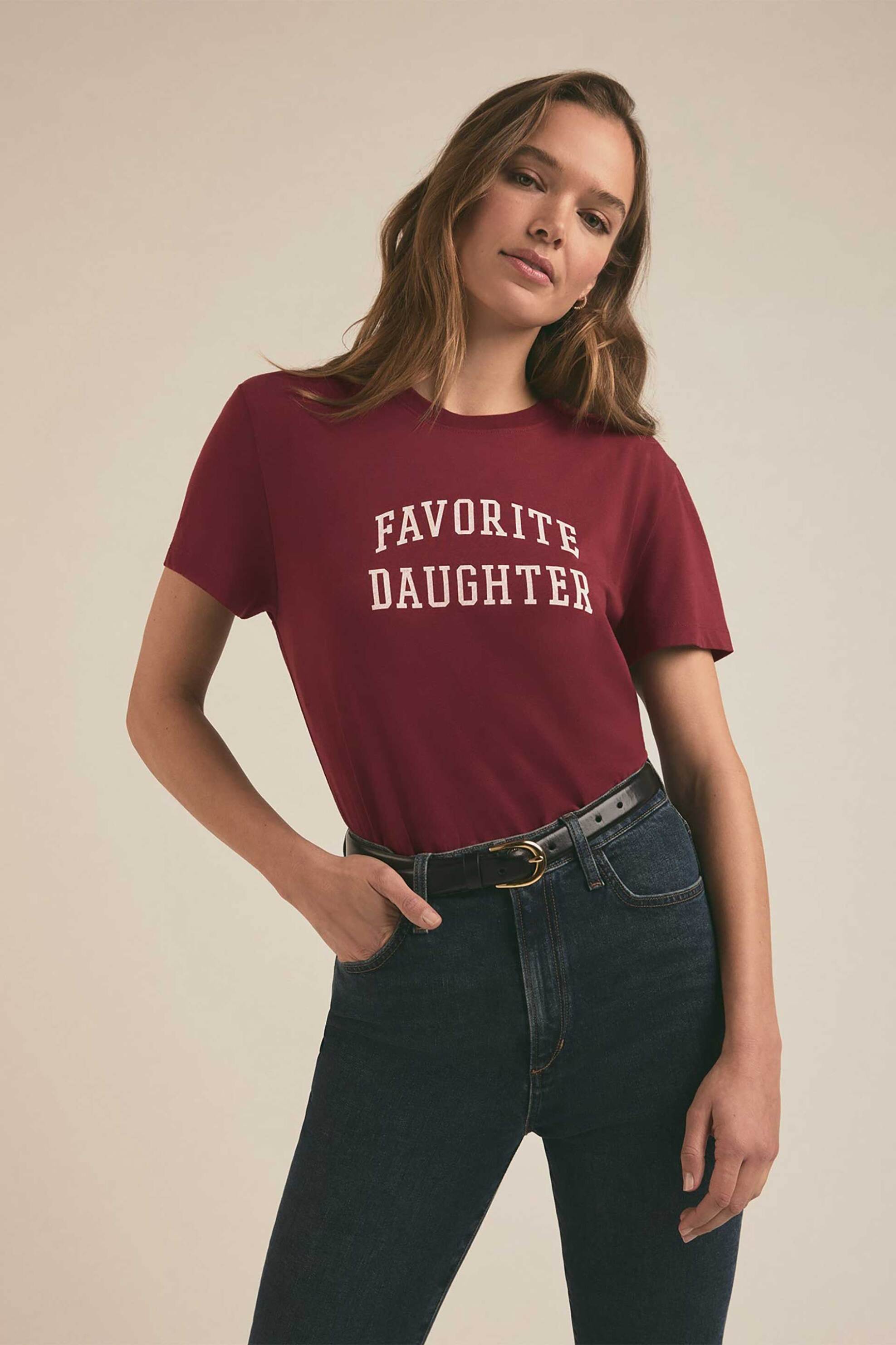  Favorite Daughter γυναικείο T-shirt με logo print 