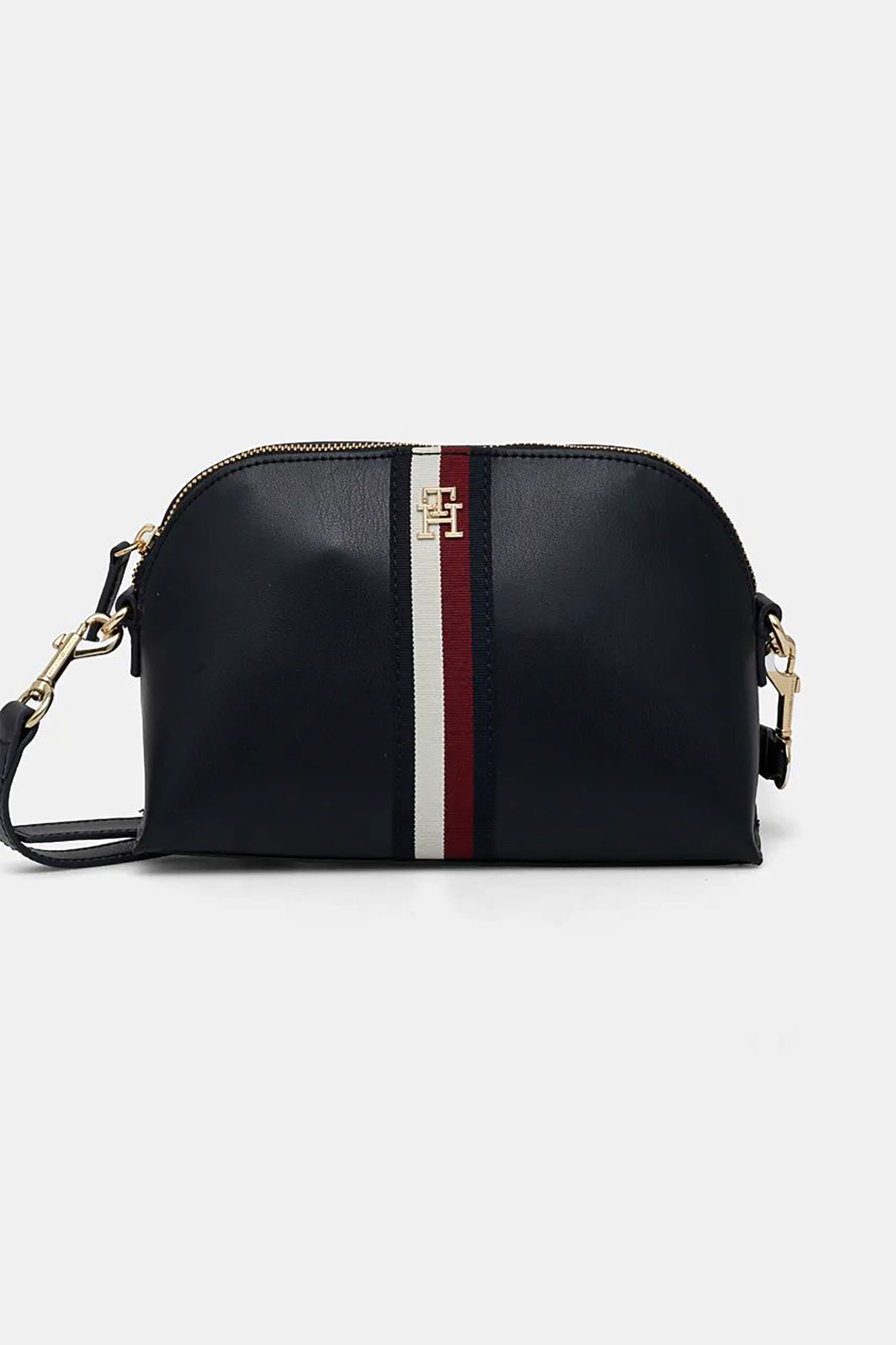  Tommy Hilfiger γυναικεία τσάντα crossbody με λογότυπο - AW0AW17065 Μπλε Σκούρο 2025