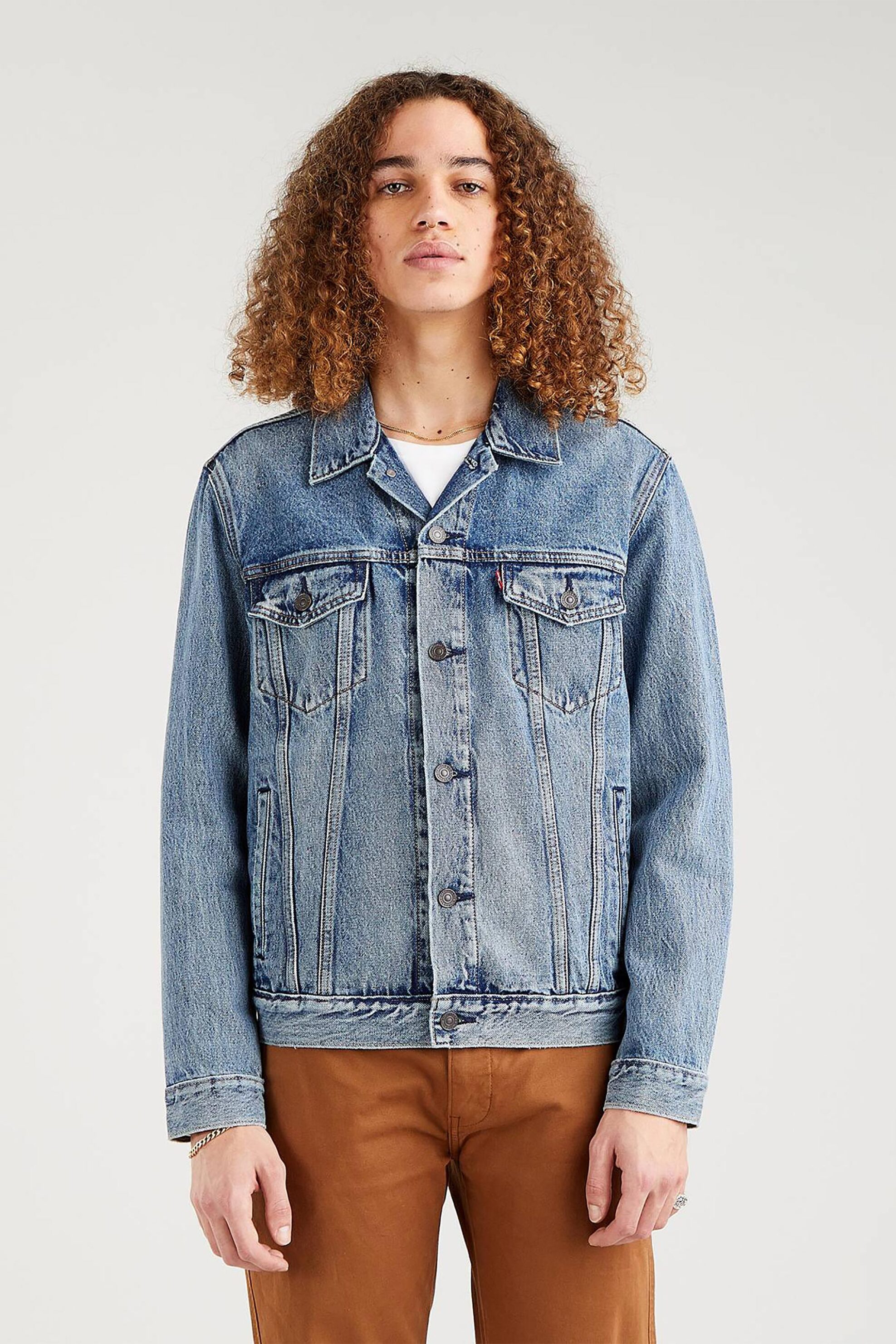 LEVI'S Levi's® ανδρικό denim jacket Skyline Standard Fit "Trucker" - 723340574 Denim Blue Ανοιχτό