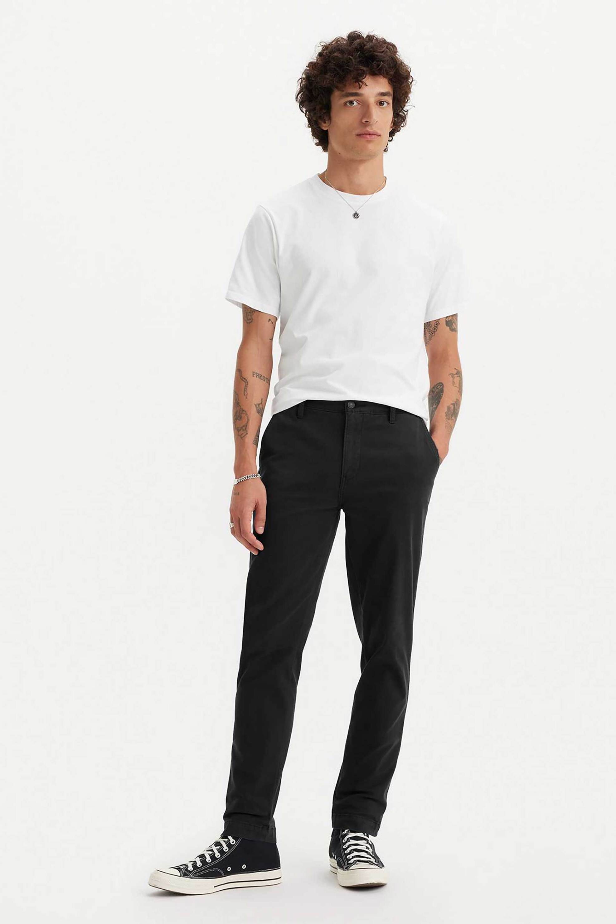 LEVI'S Levi's® ανδρικό chino παντελόνι Slim Taper Fit "Xx" - 171990114 Μαύρο