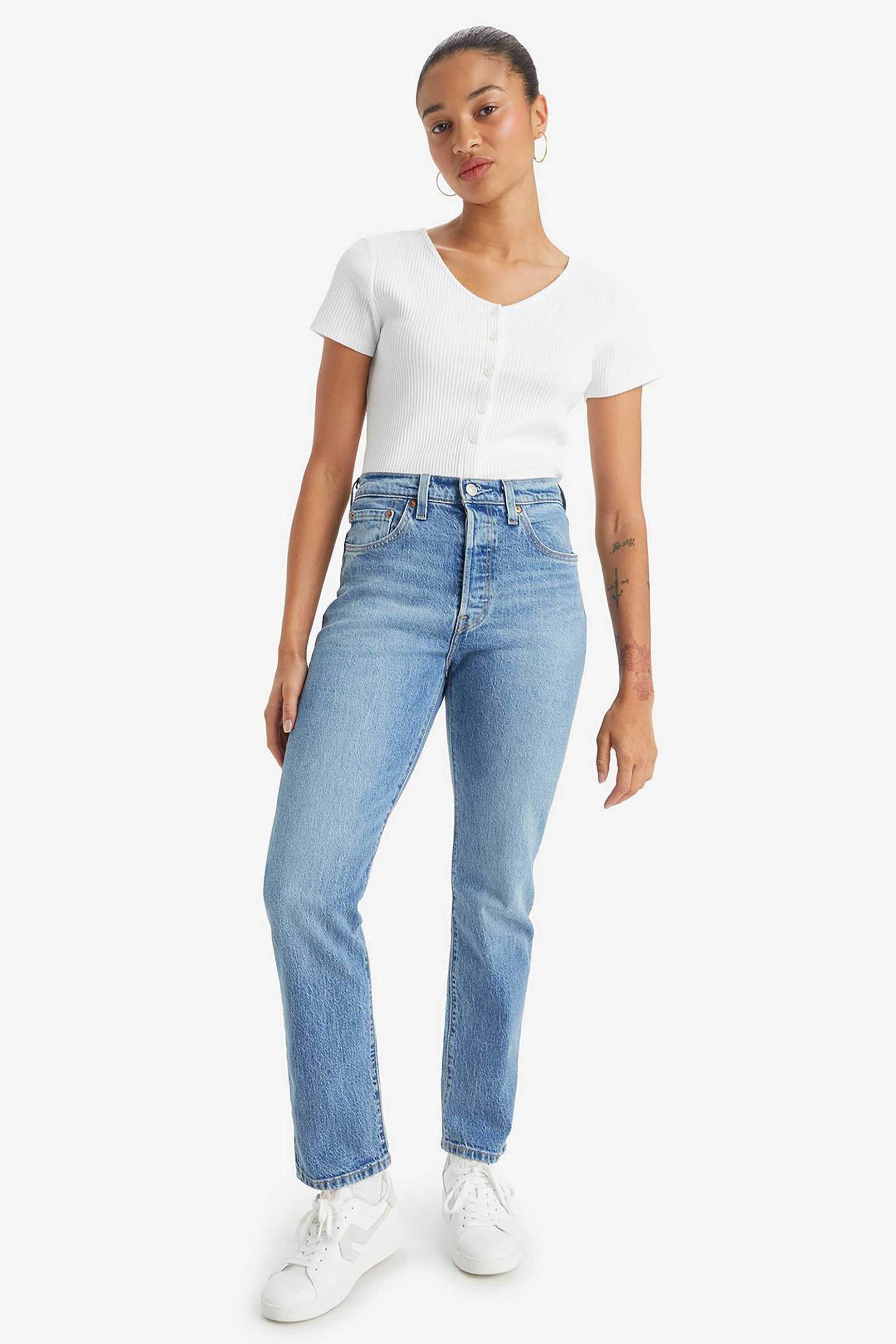 Levi's Levi's® γυναικείο τζην 501® Original - 125010415 Denim Blue Ανοιχτό 2025