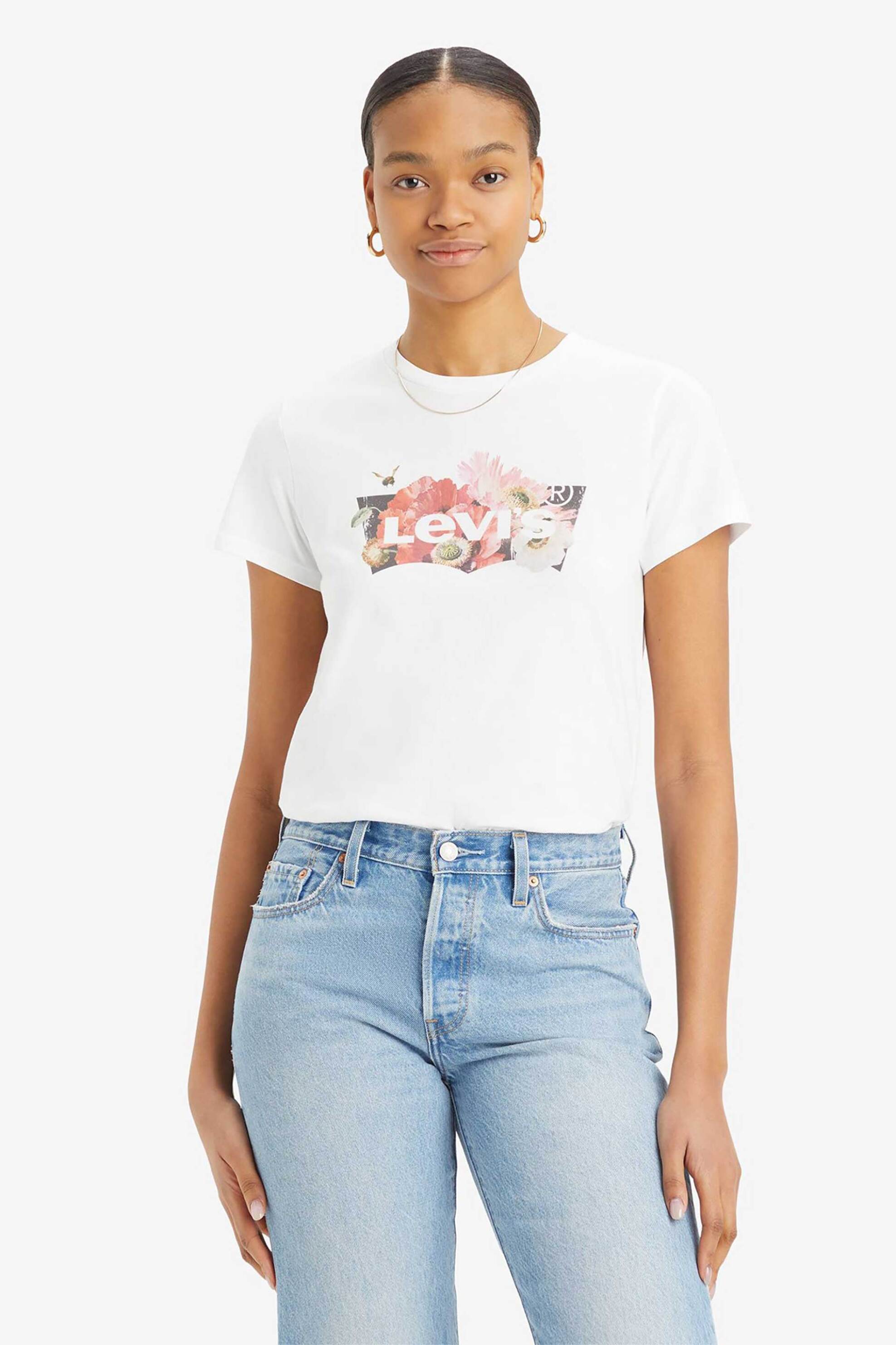 Levi's Levi's® γυναικείο βαβμακερό T-shirt με graphic logo print - 173692764 Λευκό 2025