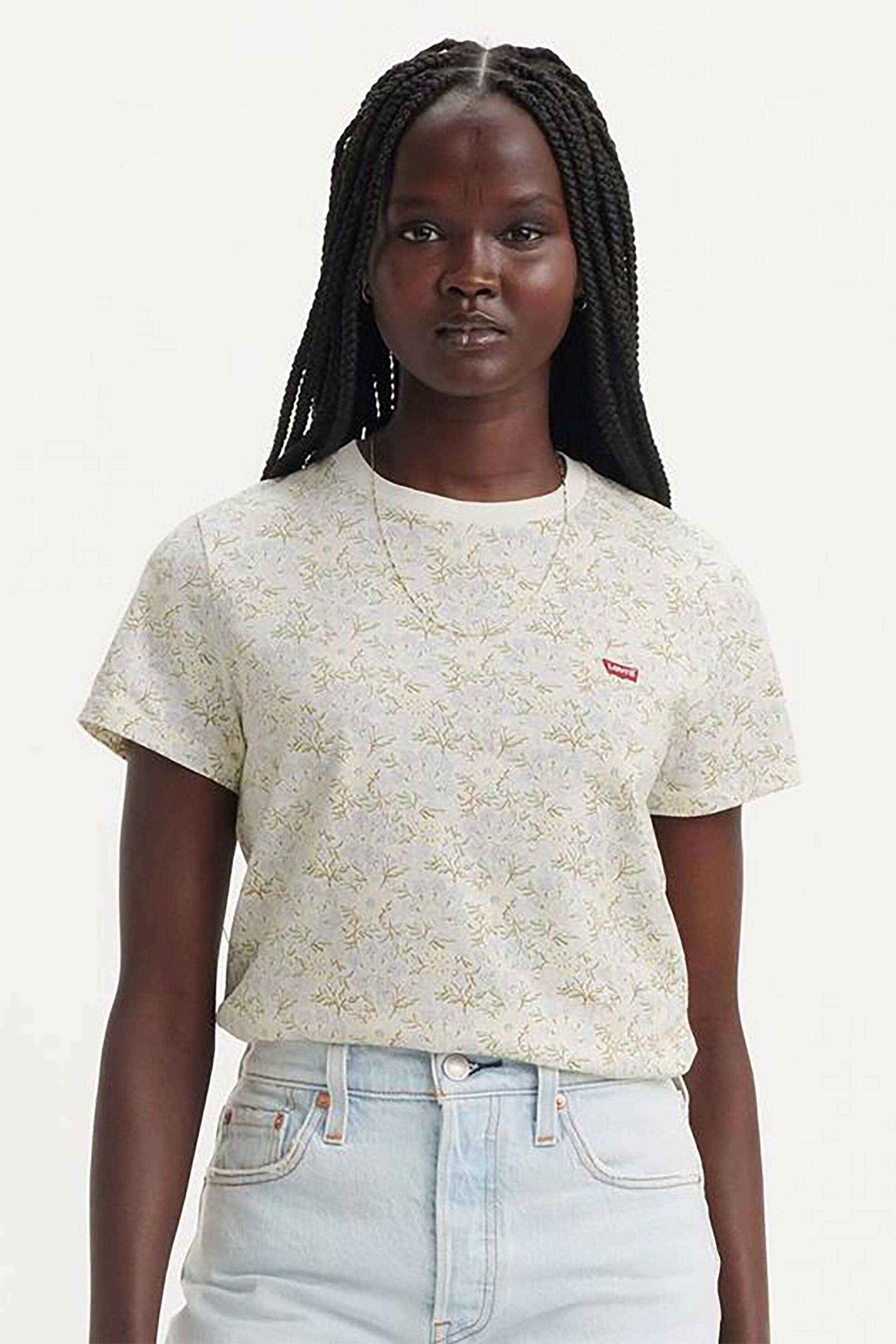 Levi's Levi's® γυναικείο βαμβακερό T-shirt με all-over floral print 