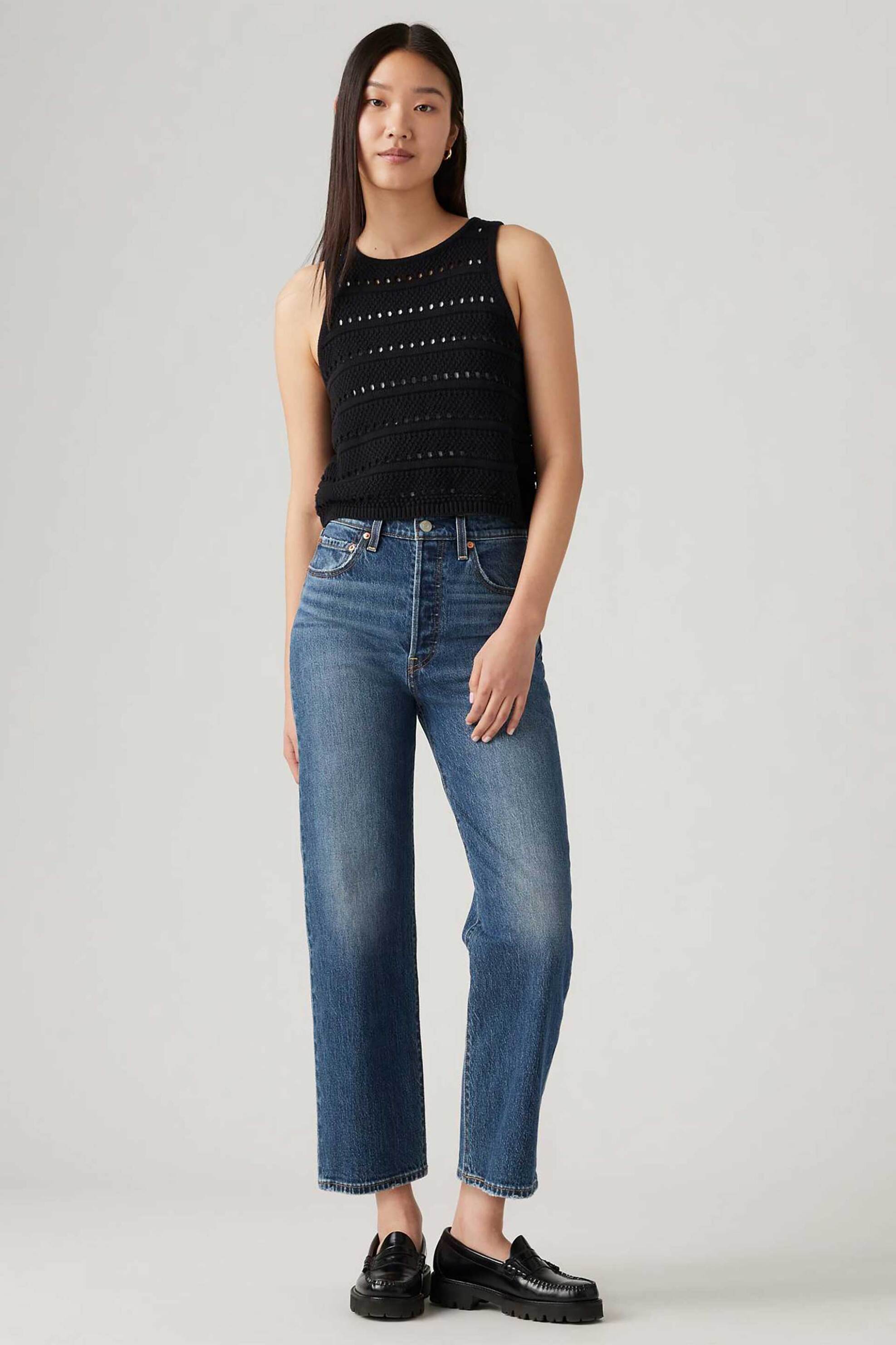 Levi's Levi's® γυναικείο τζιν παντελόνι πεντάτσεπο Straight Fit - 726930218 Denim Blue Ανοιχτό 2025