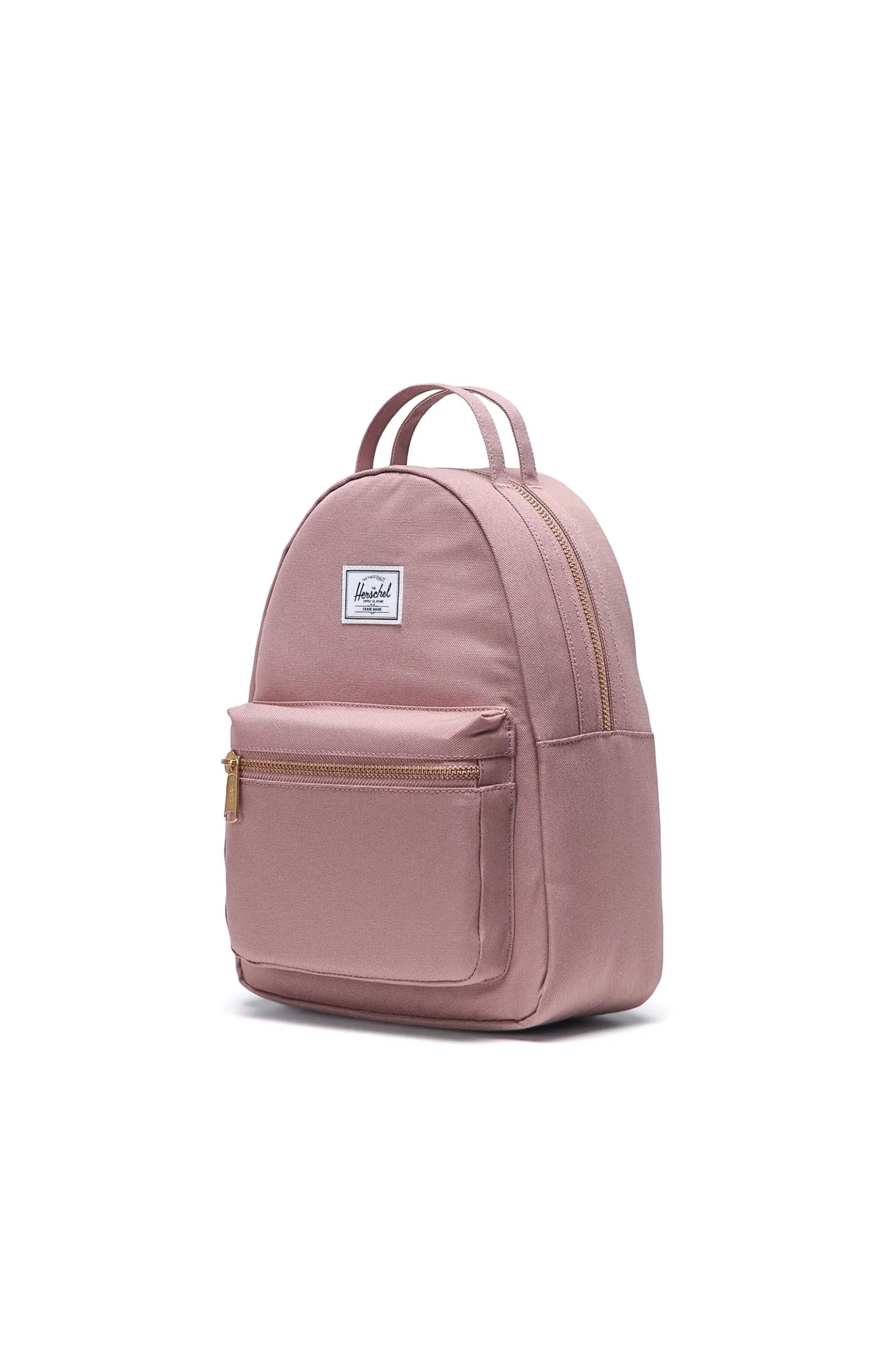 Herschel unisex backpack μονόχρωμο με contrast logo patch "Nova™ Mini" 9 L - 66UBCL00970 Σάπιο Μήλο φωτογραφία