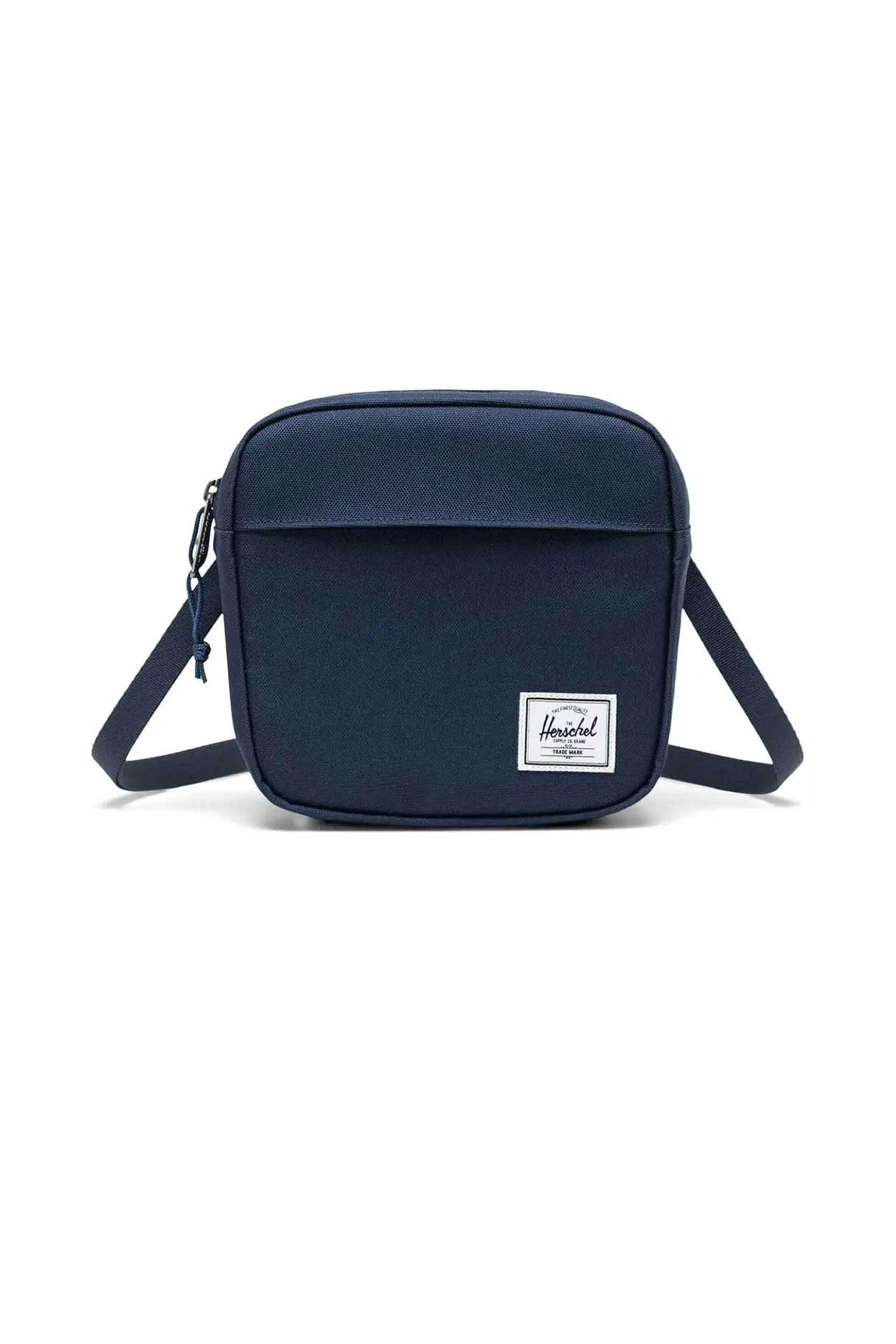 HERSCHEL Herschel unisex τσάντα crossbody μονόχρωμη με contrast logo patch "Classic™" 2 L - 66UACL01556 Μπλε Σκούρο