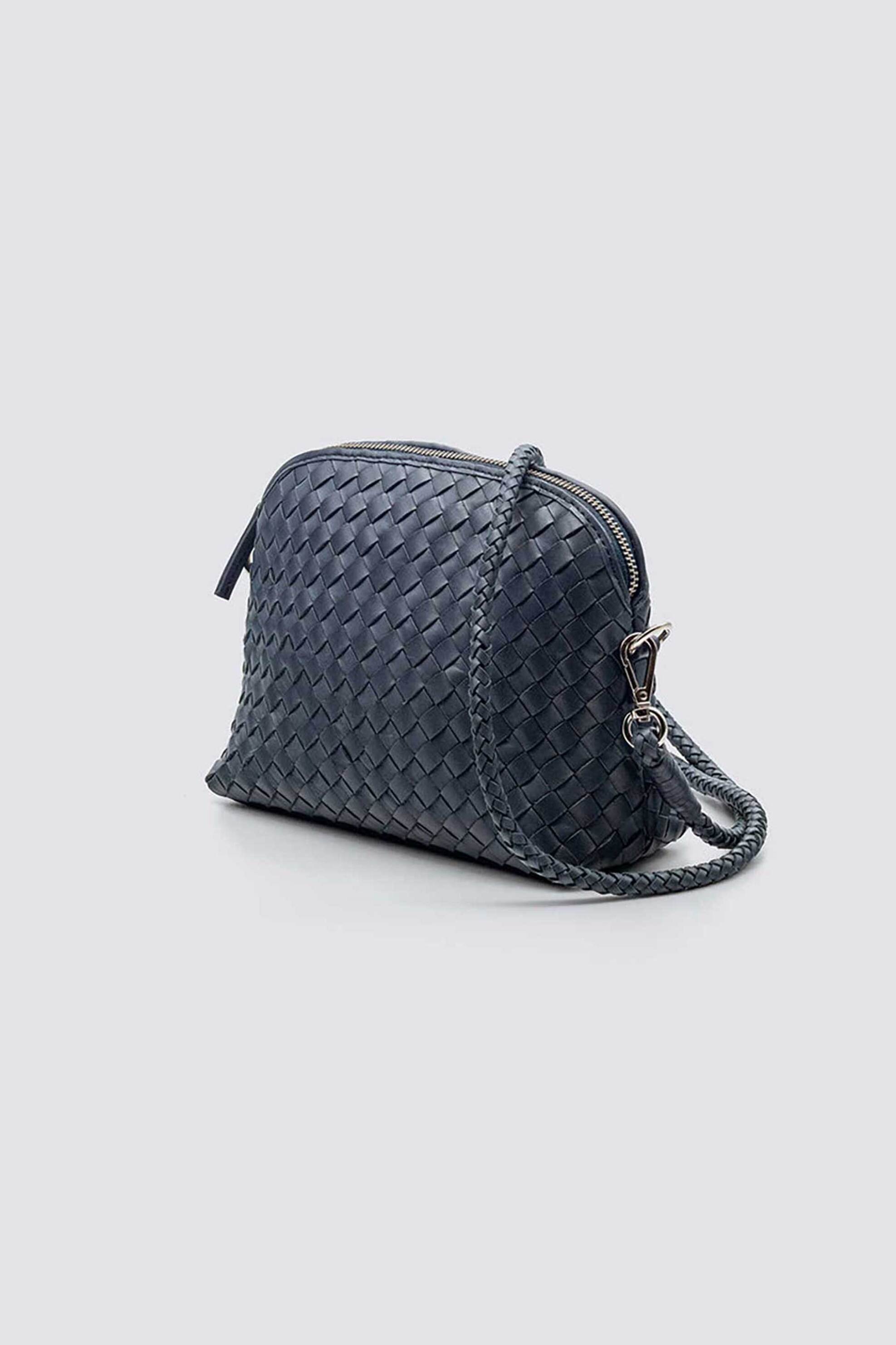 Dragon Diffusion γυναικείο mini bag "Chunky Fellini Pochette" - 8011 Μπλε Σκούρο φωτογραφία