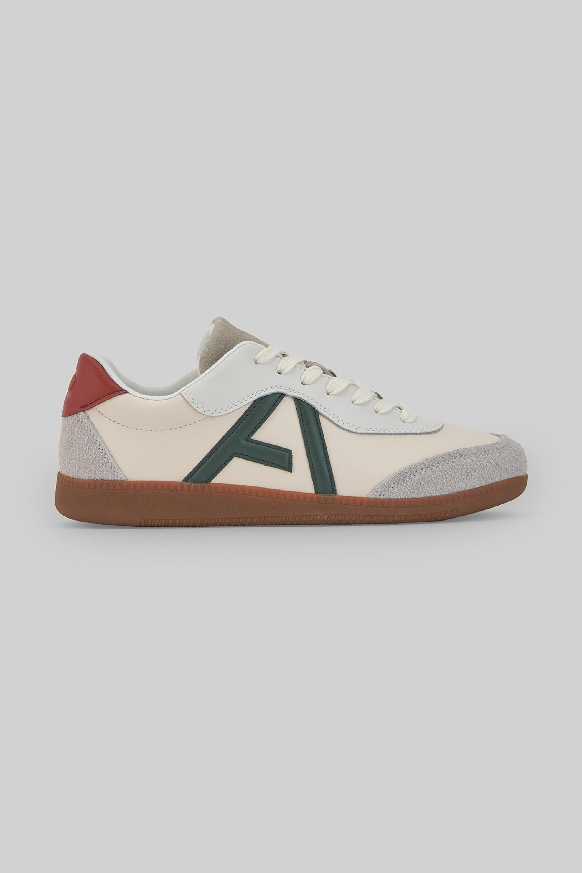  Adolfo Domínguez γυναικεία δερμάτινα sneakers με maxi logo - 296101046 Εκρού 2025