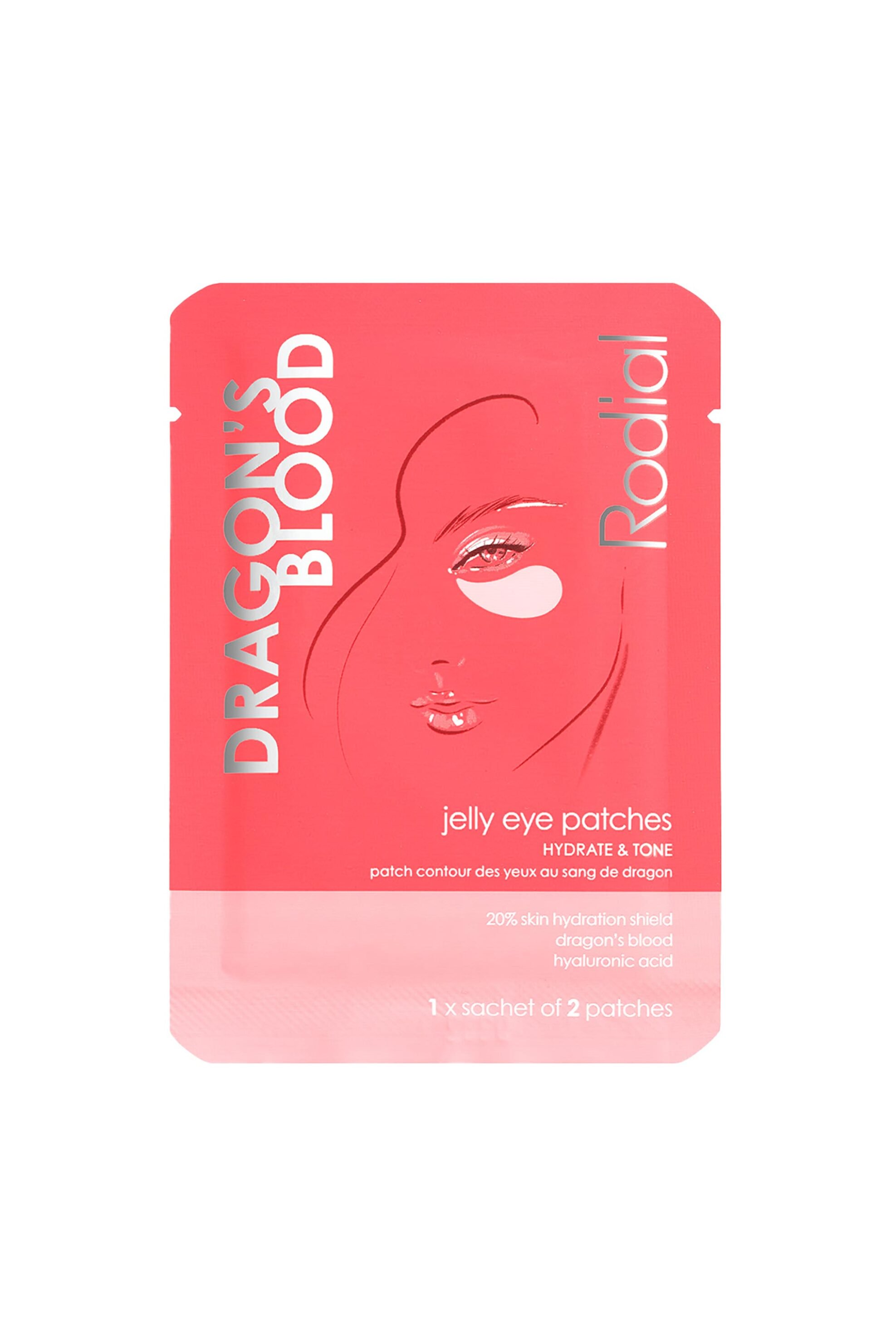 RODIAL Rodial Dragon's Blood Jelly Eye Patches - Single Sachet - SKDGBLDSINGLE