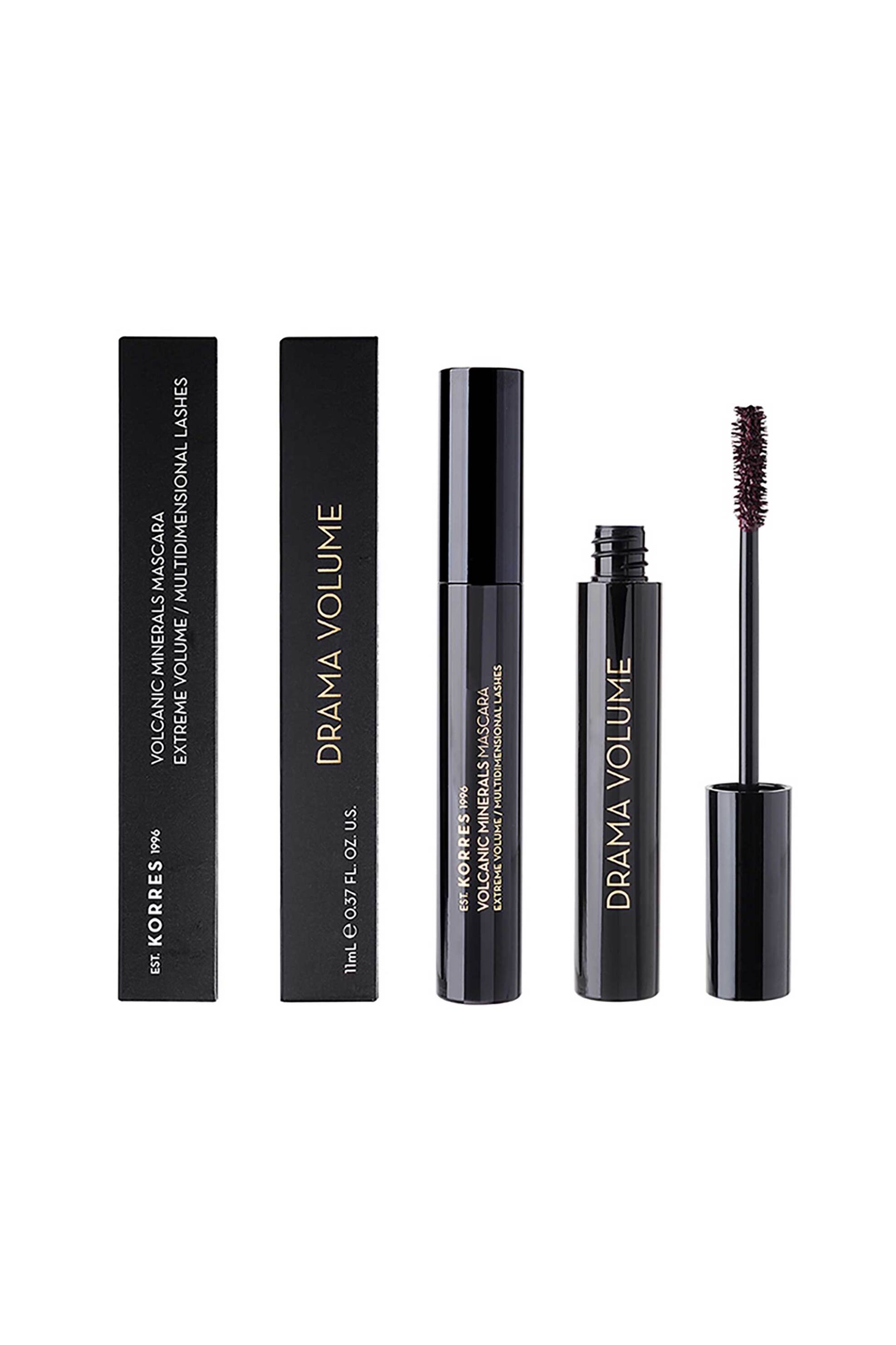 KORRES Korres Black Volcanic Minerals Drama Volume Mascara 11 ml - 21005147 02 Plum Brown