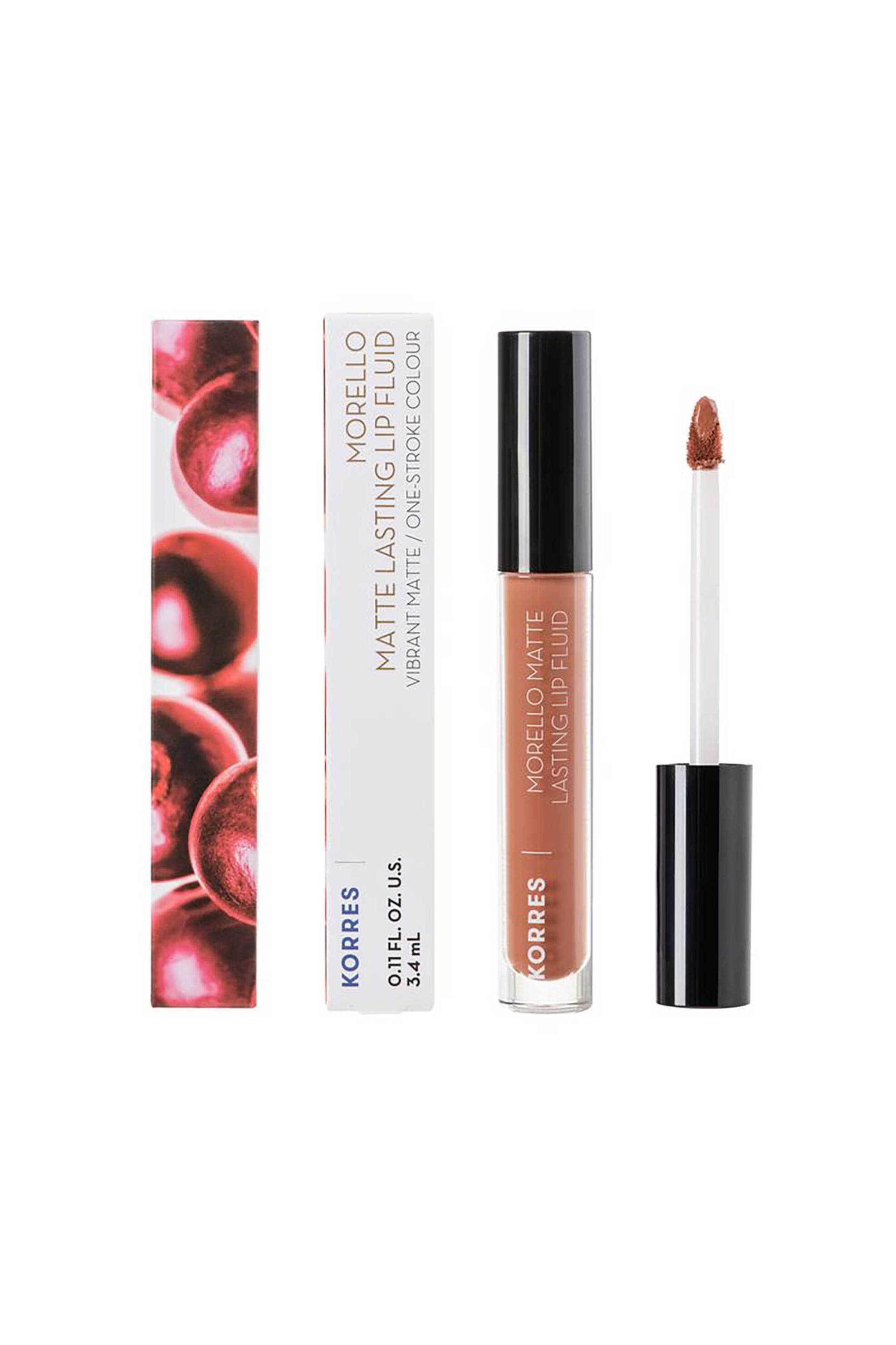 Korres Morello Matte Lasting Lip Fluid 10 Damask Rose 3,4 ml - 21010559 07 Tinted Nude φωτογραφία