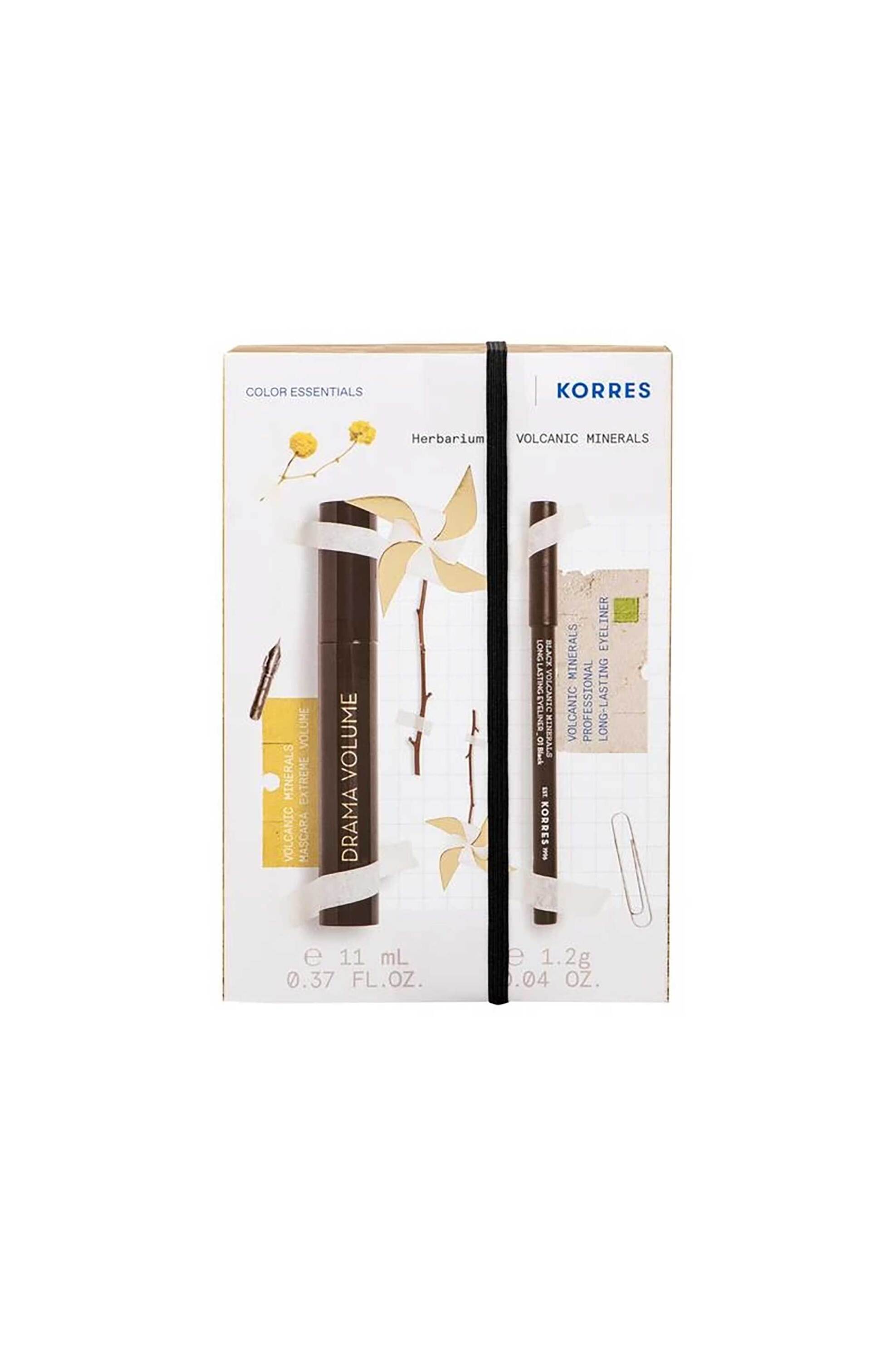 KORRES Korres Σετ Drama Volume + Volcanic Minerals Long Lasting Eyeliner - 21013007