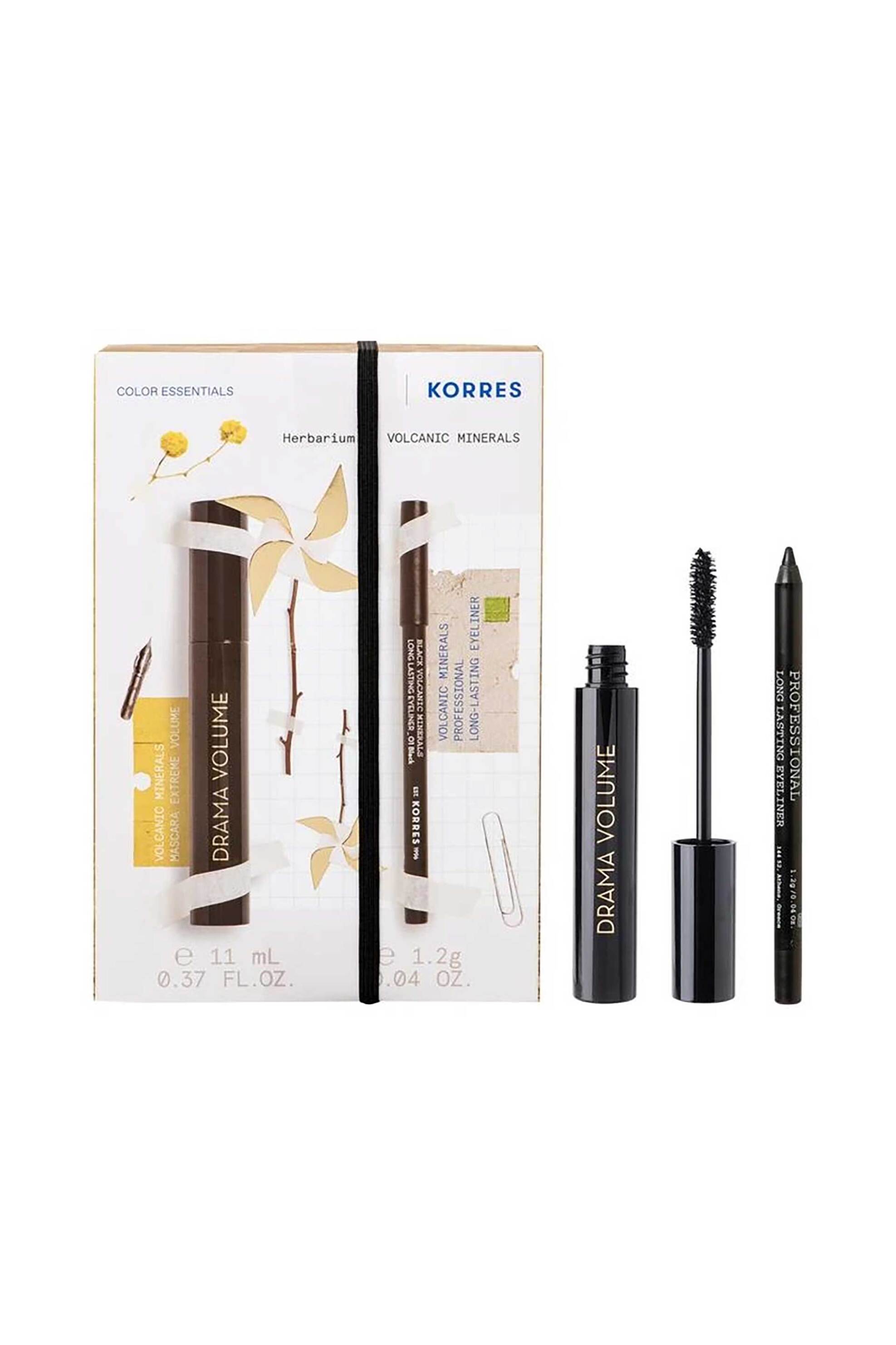 Korres Σετ Drama Volume + Volcanic Minerals Long Lasting Eyeliner - 21013007 φωτογραφία