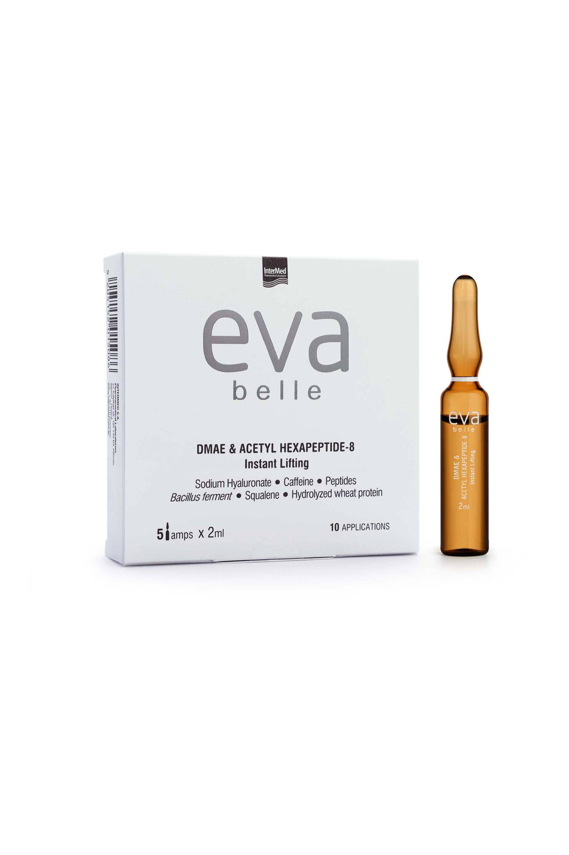 Eva Belle DMAE & Acetyl Hexapeptide-8 Instant Lifting Αμπούλες (5 x 2 ml) - 0907 φωτογραφία