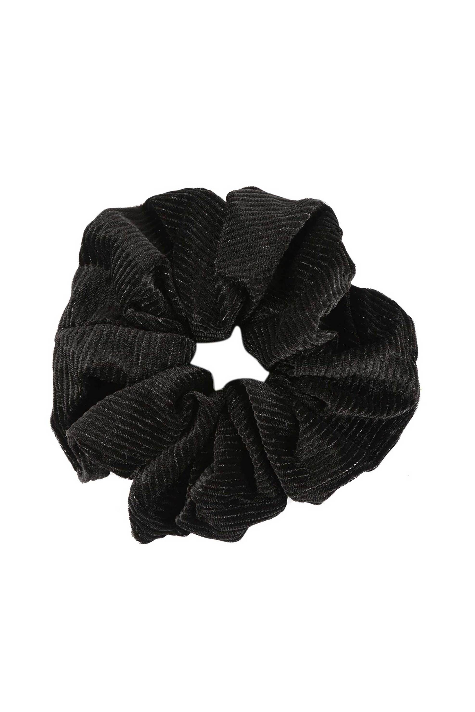 Achilleas Accessories γυναικείο κοτλε scrunchie - 47000070 Μαύρο φωτογραφία