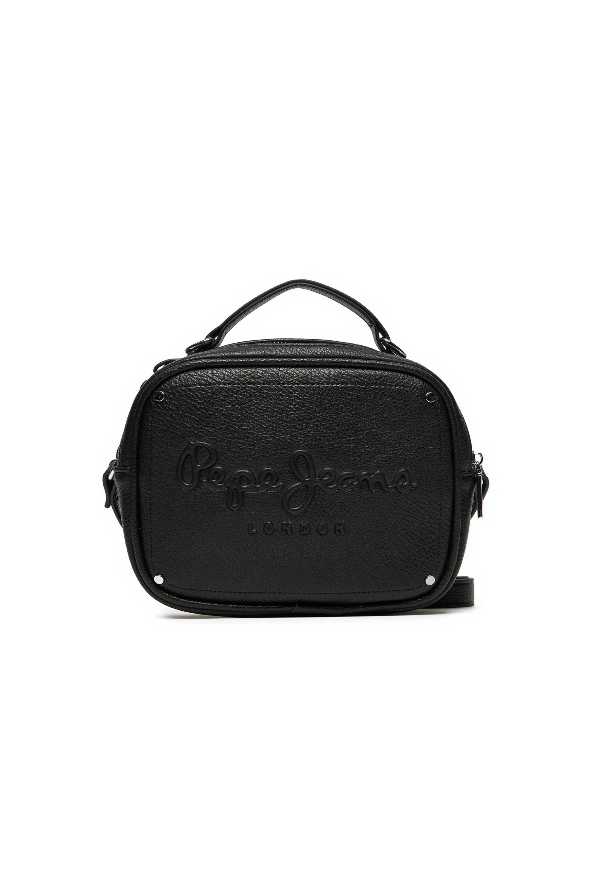 Pepe Jeans Pepe Jeans γυναικεία τσάντα crossbody με ανάγλυφο λογότυπο - PL031563 Μαύρο 2025