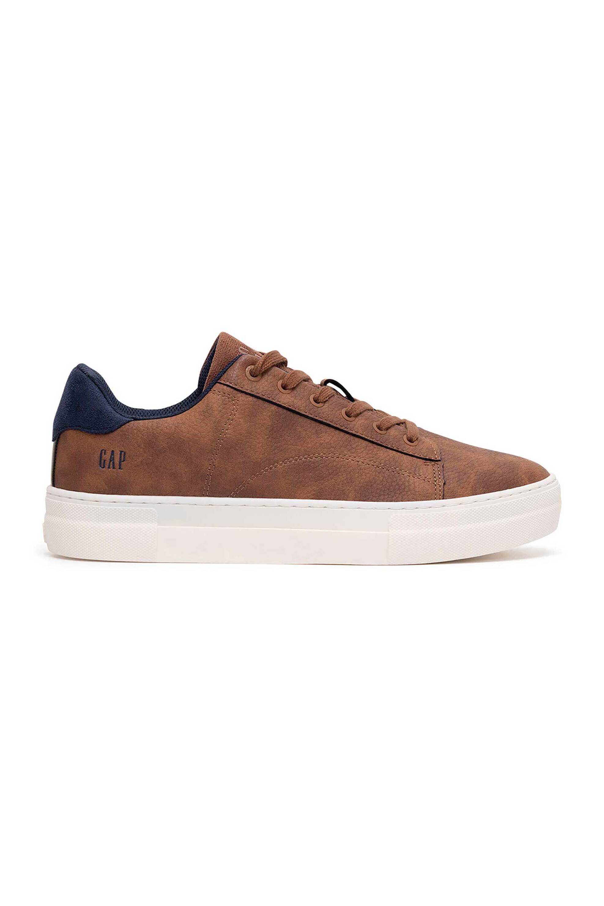 GAP Gap ανδρικά sneakers μονόχρωμο ''Portland'' - GP505010AM-CONV Καφέ